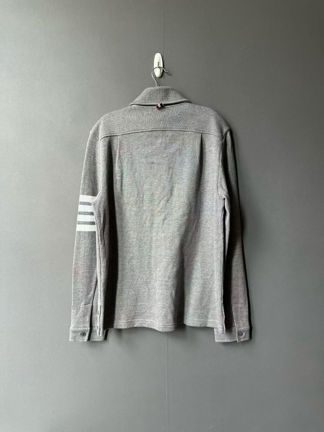 Thom Browne Thom Browne Gray Cotton Shirt Jacket Size US M / EU 48-50 / 2 - 2 Thumbnail