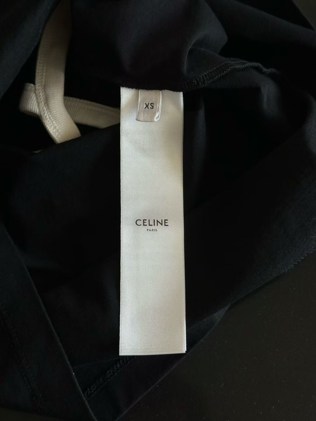 Celine Celine Black White Triomphe Logo Camisole Size XS / US 0-2 / IT 36-38 - 4 Thumbnail