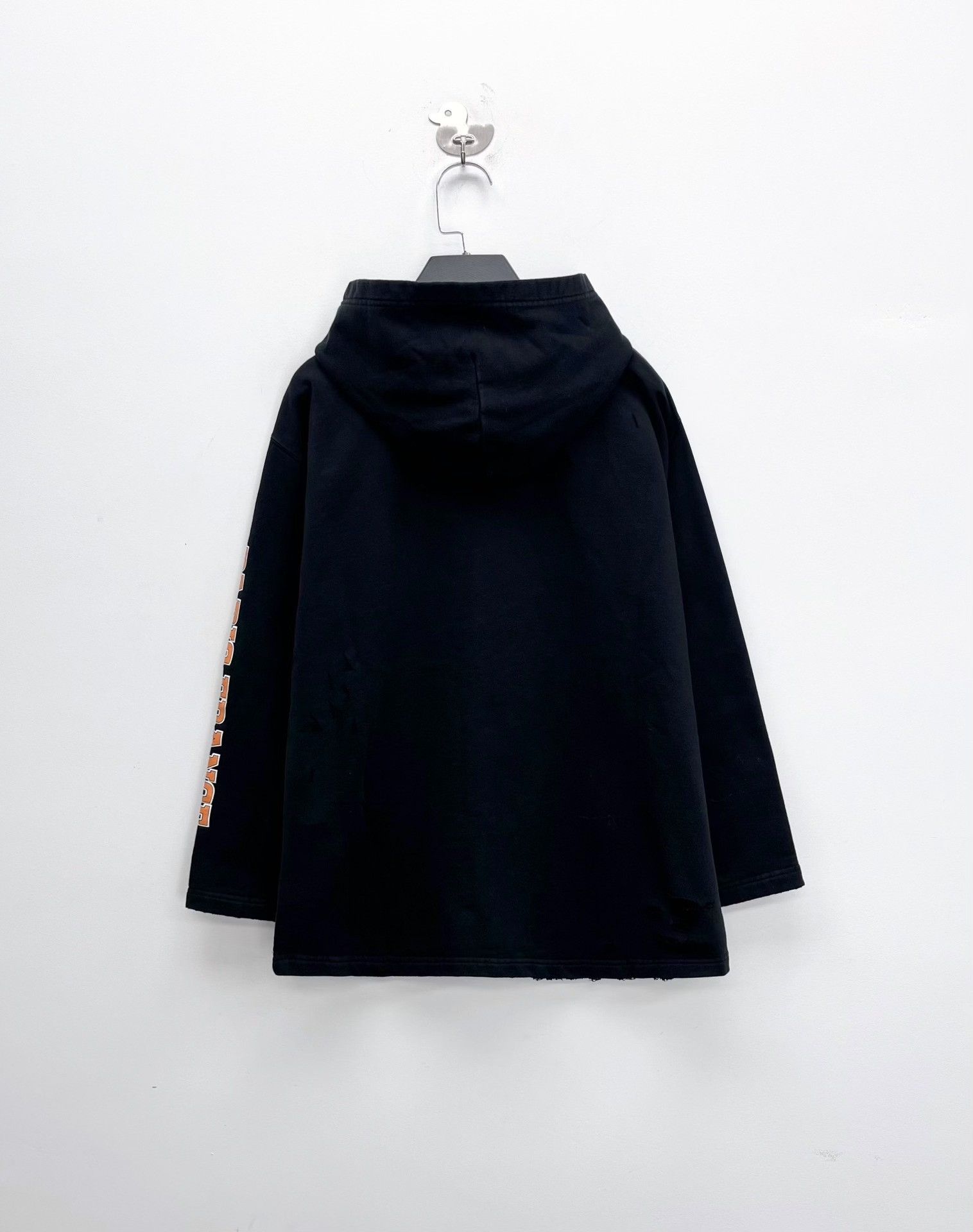 Balenciaga Balenciaga SS22 Black Distressed Wheat Scissors Hoodie Size US M / EU 48-50 / 2 - 2 Thumbnail