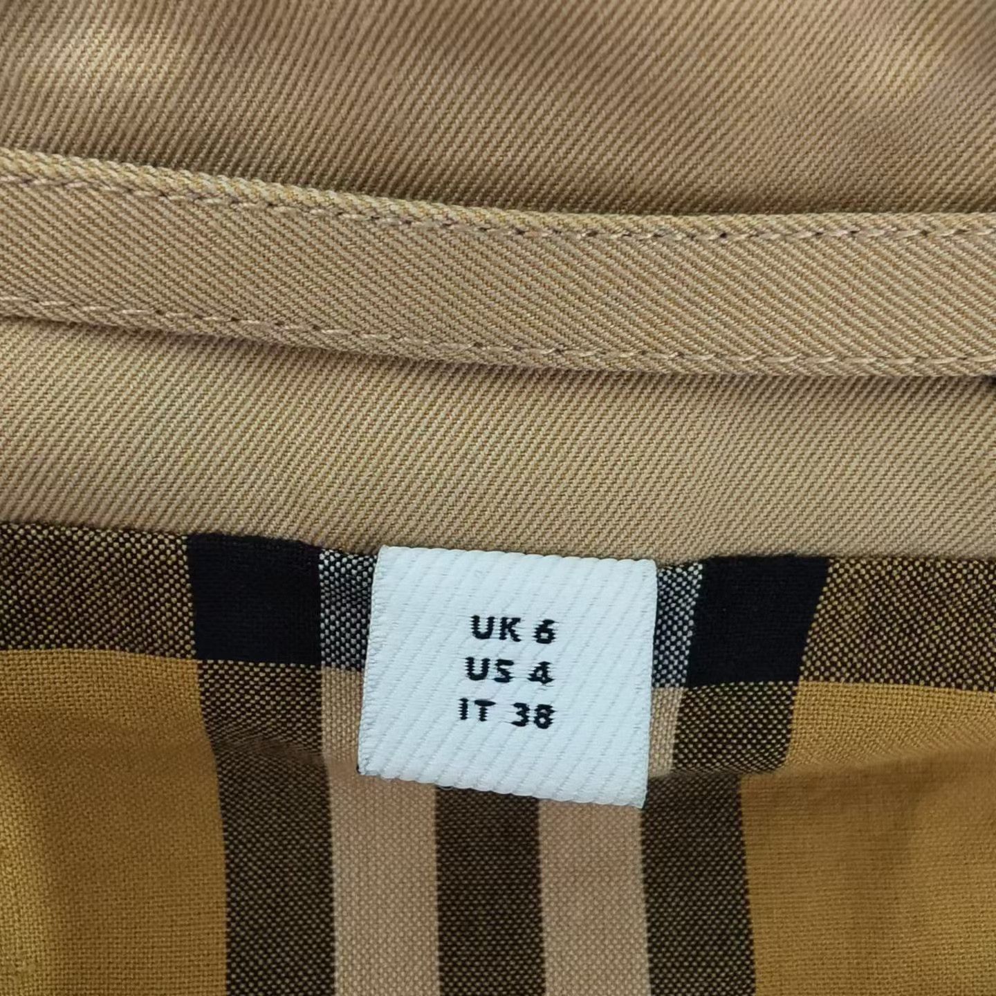 Burberry Burberry Beige Logo Trench Coat Size XXS / US 00 / IT 34 - 4 Thumbnail