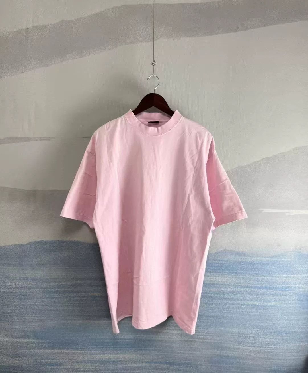 Balenciaga Balenciaga Pink Back Double B Crystal Tee Size M / US 6-8 / IT 42-44 - 2 Thumbnail