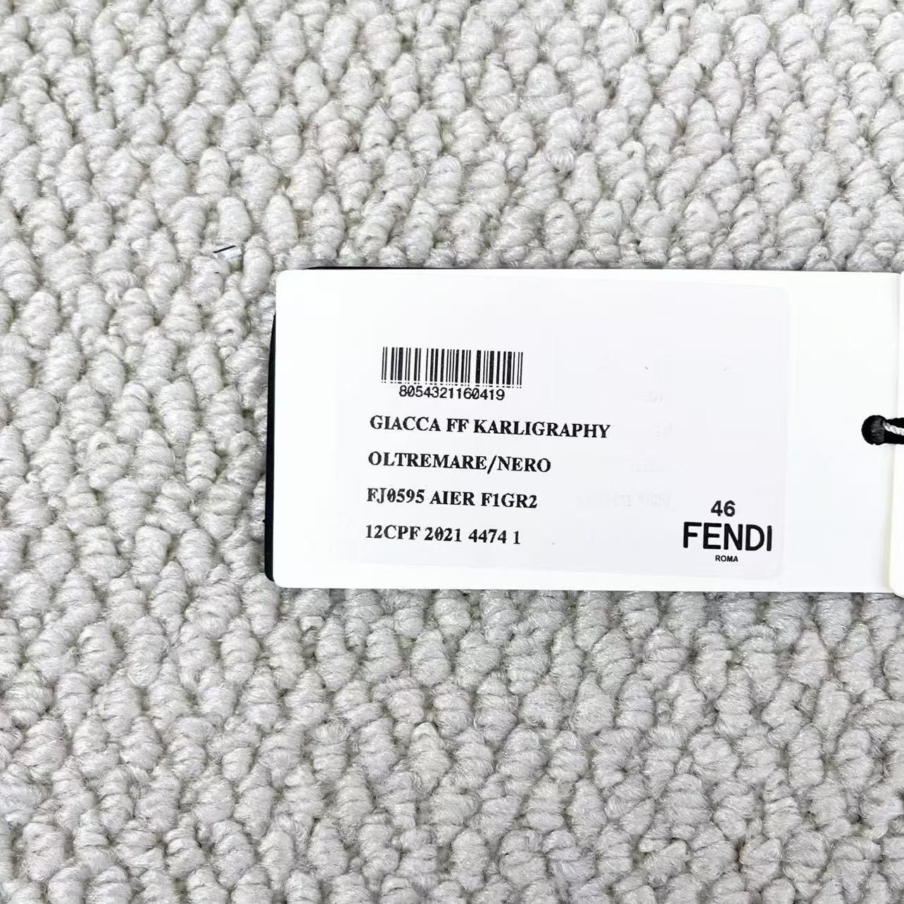Fendi Fendi Blue Double F Monogram Blazer Size US M / EU 48-50 / 2 - 4 Thumbnail
