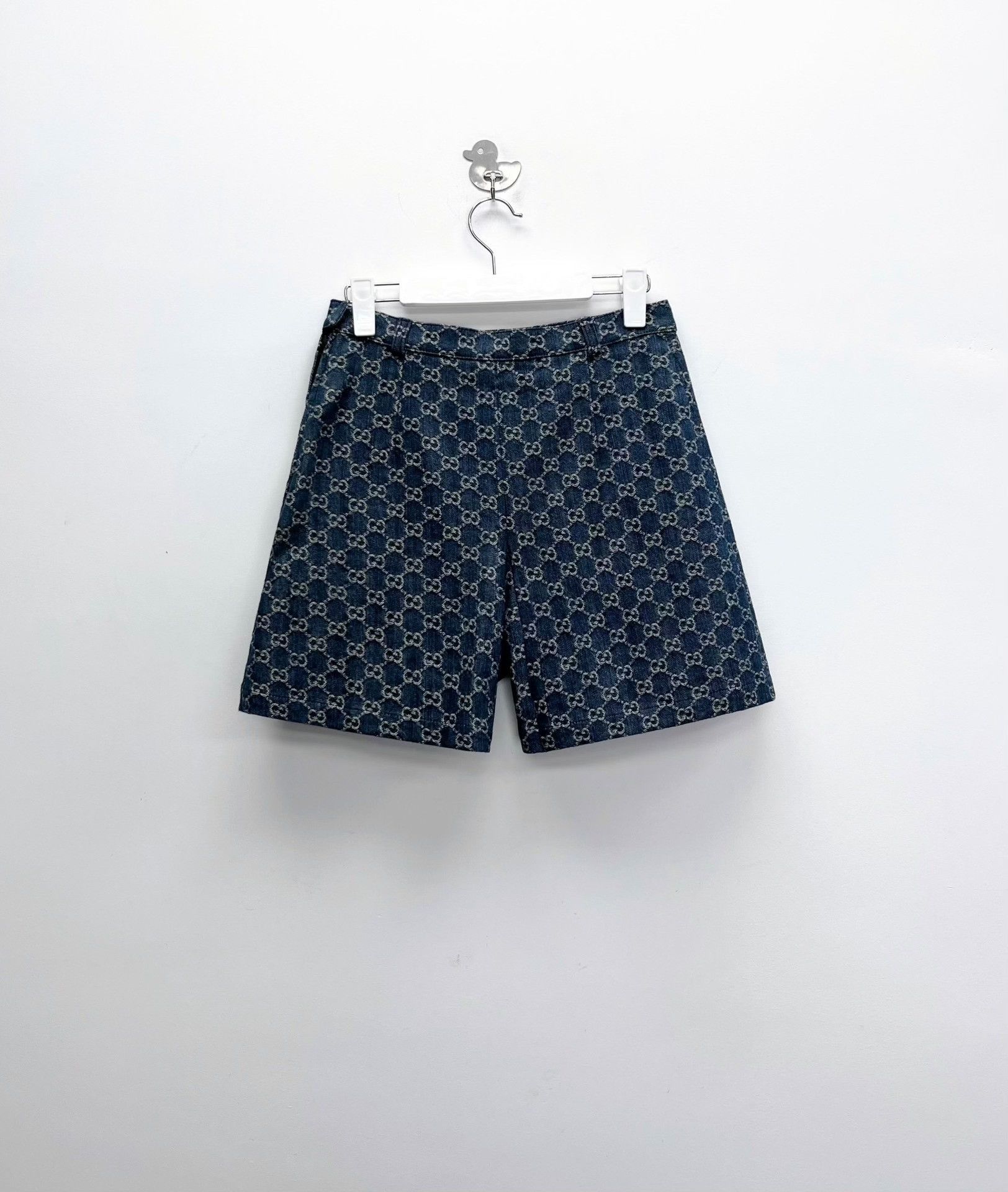 Gucci Gucci Washed Pocket Leather Patch Denim Shorts Size 40" / US 18 - 2 Thumbnail