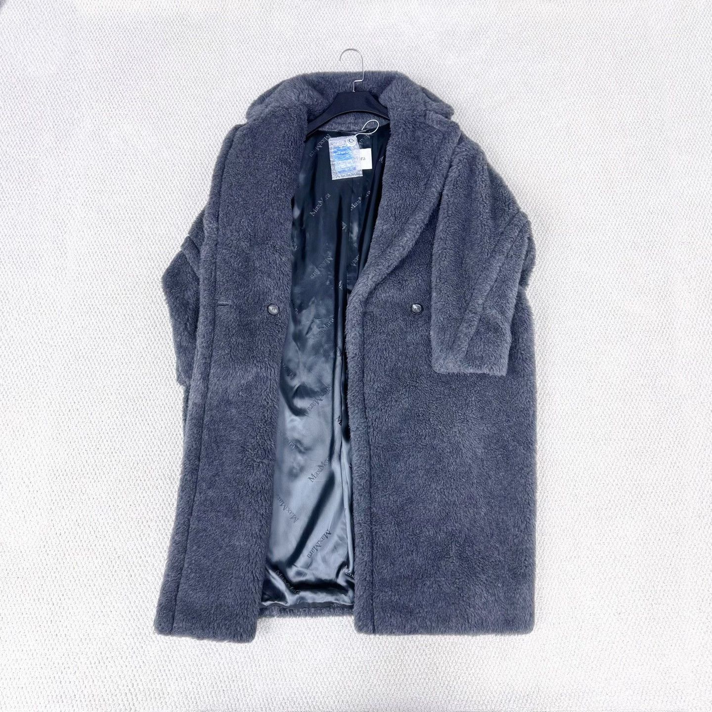 Max Mara MaxMara Gray Teddy Long Coat Size M / US 6-8 / IT 42-44 - 5 Thumbnail