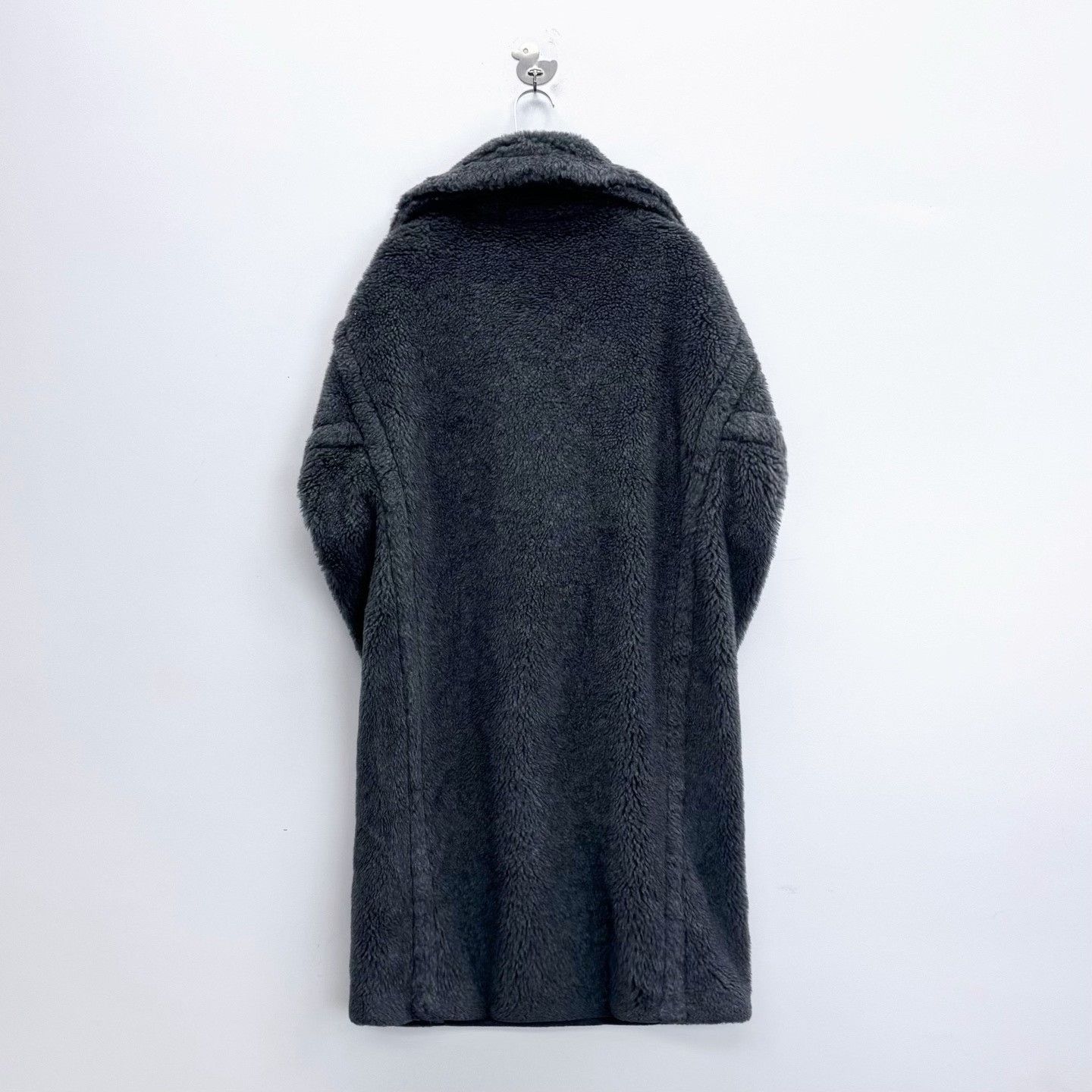 Max Mara MaxMara Gray Teddy Long Coat Size M / US 6-8 / IT 42-44 - 2 Thumbnail