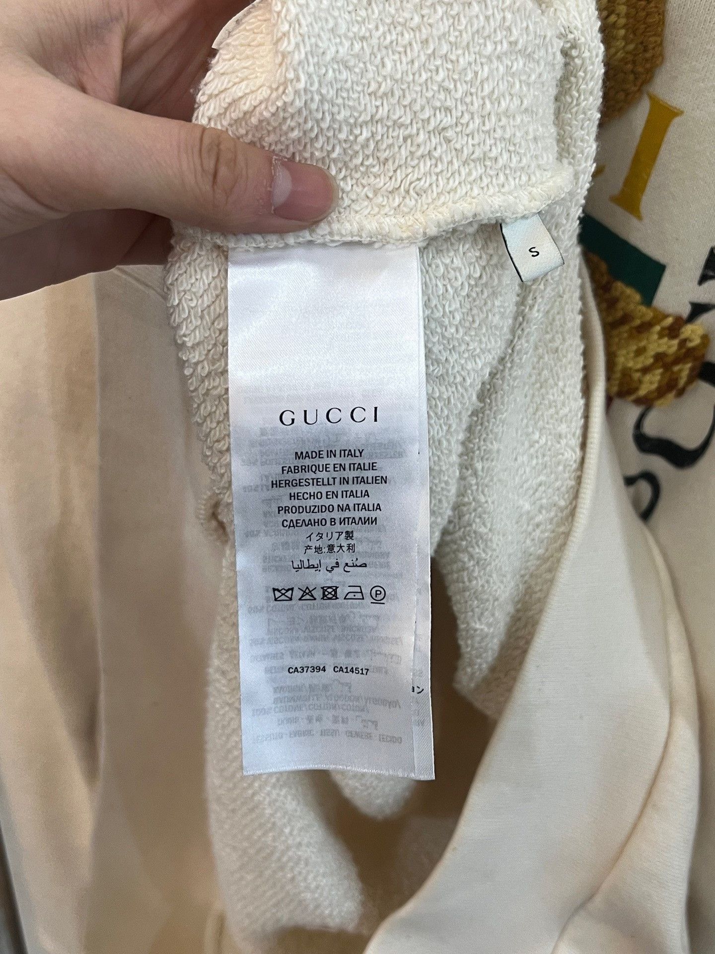 Gucci Gucci White Bear Hoodie Size S / US 4 / IT 40 - 3 Thumbnail