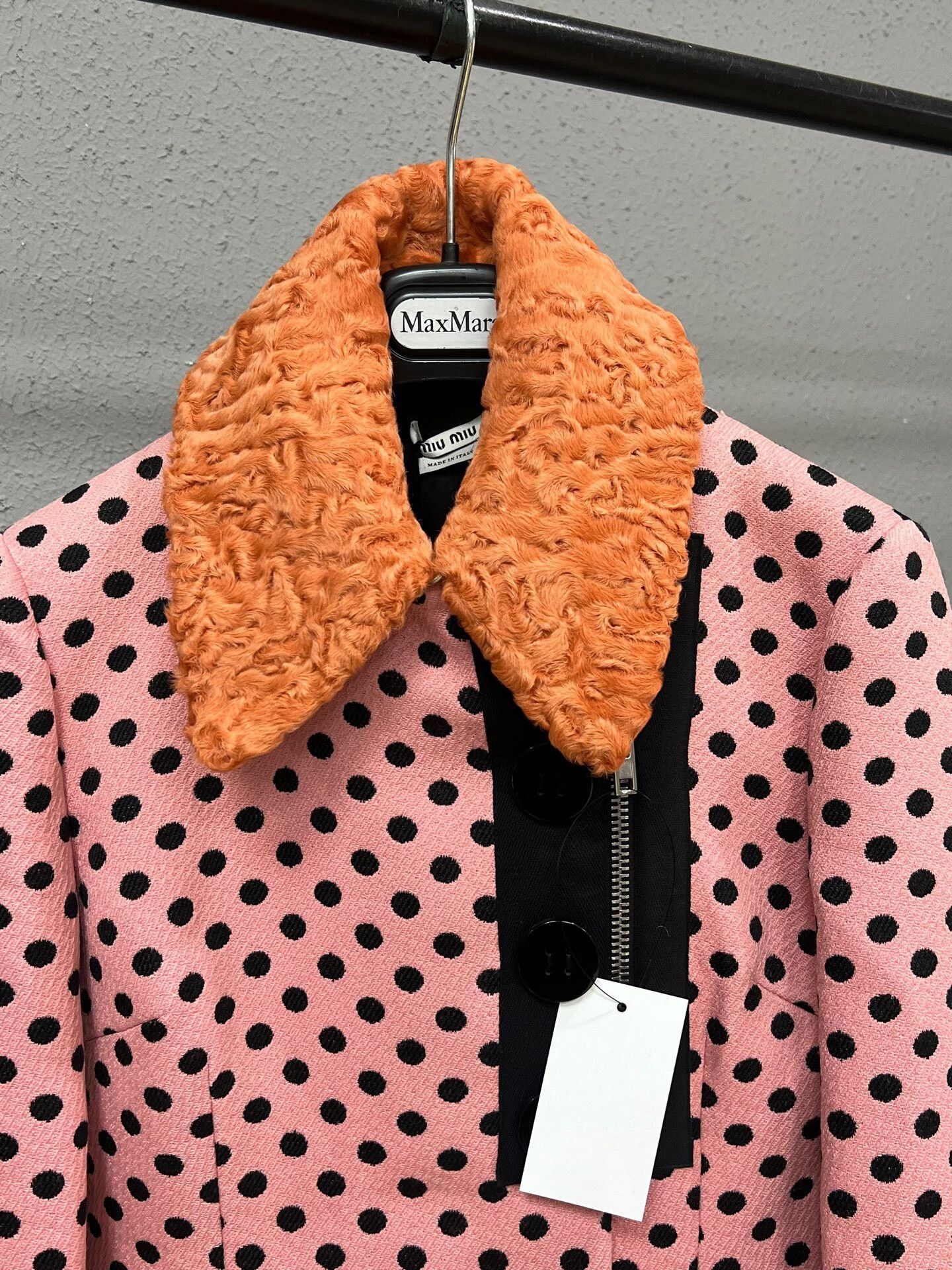 Miu Miu Miu Miu Runway Pink Polka Dot Coat Size S / US 4 / IT 40 - 3 Thumbnail