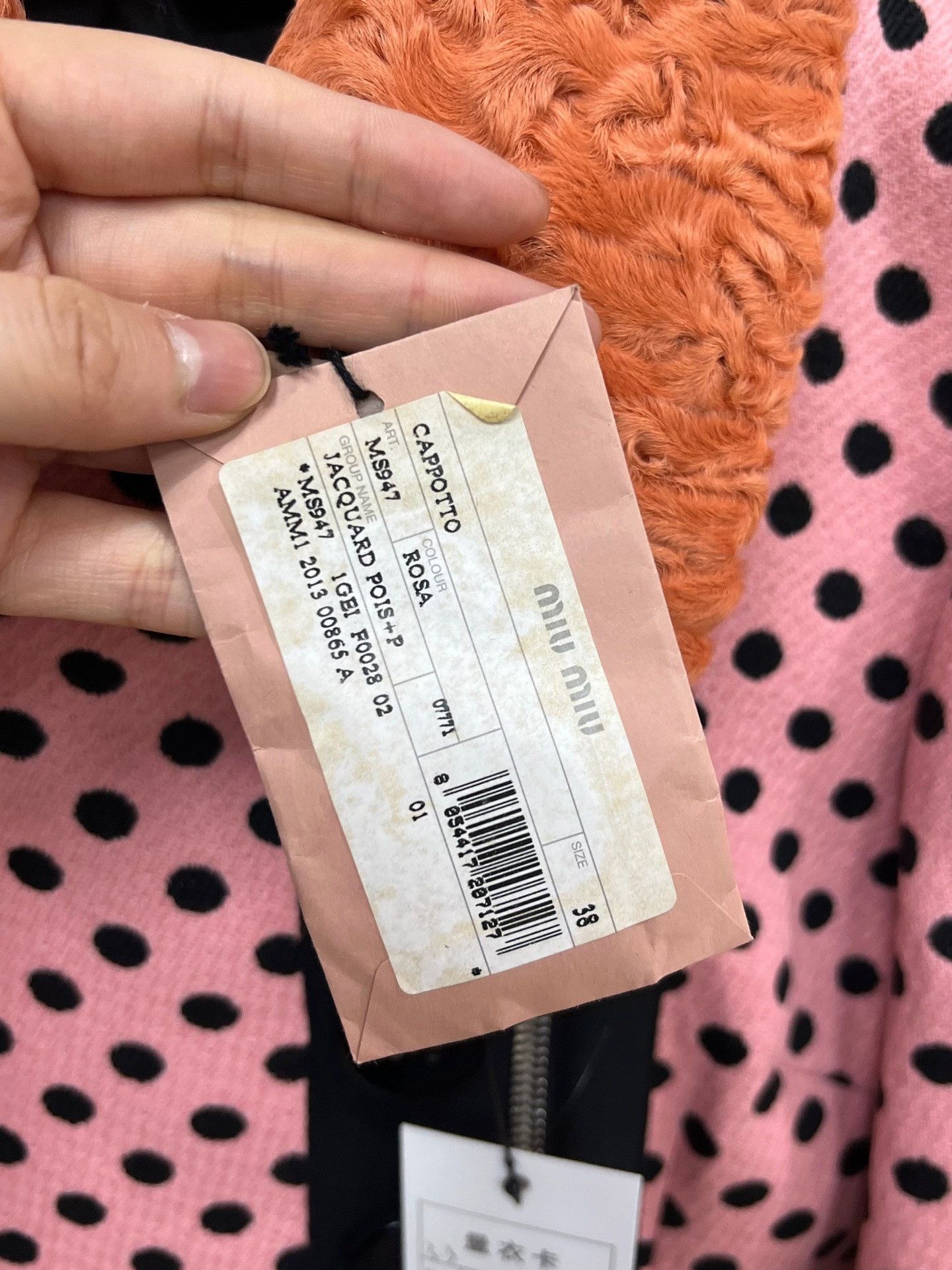 Miu Miu Miu Miu Runway Pink Polka Dot Coat Size S / US 4 / IT 40 - 4 Thumbnail