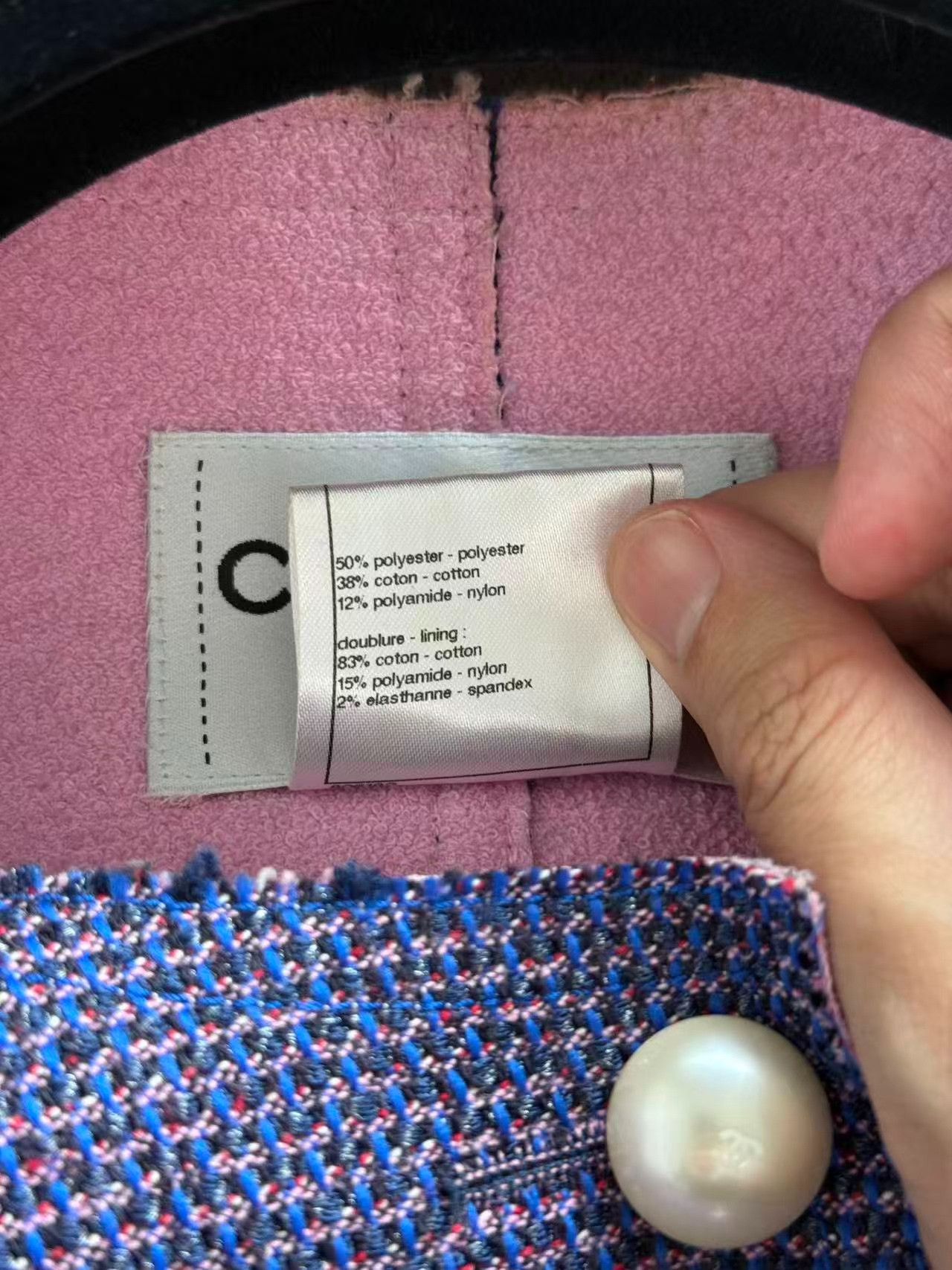 Chanel Chanel Discontinued Purple Pearl Tweed Coat Size S / US 4 / IT 40 - 7 Thumbnail