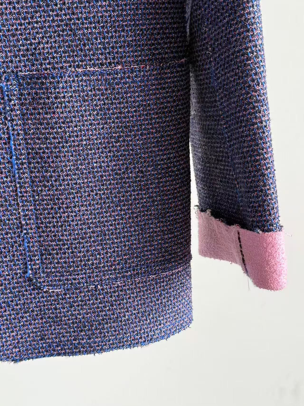 Chanel Chanel Discontinued Purple Pearl Tweed Coat Size S / US 4 / IT 40 - 4 Thumbnail