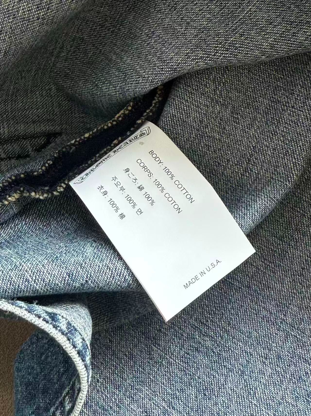 Chrome Hearts Chrome Hearts Blue Washed Denim Jacket Size US M / EU 48-50 / 2 - 5 Thumbnail