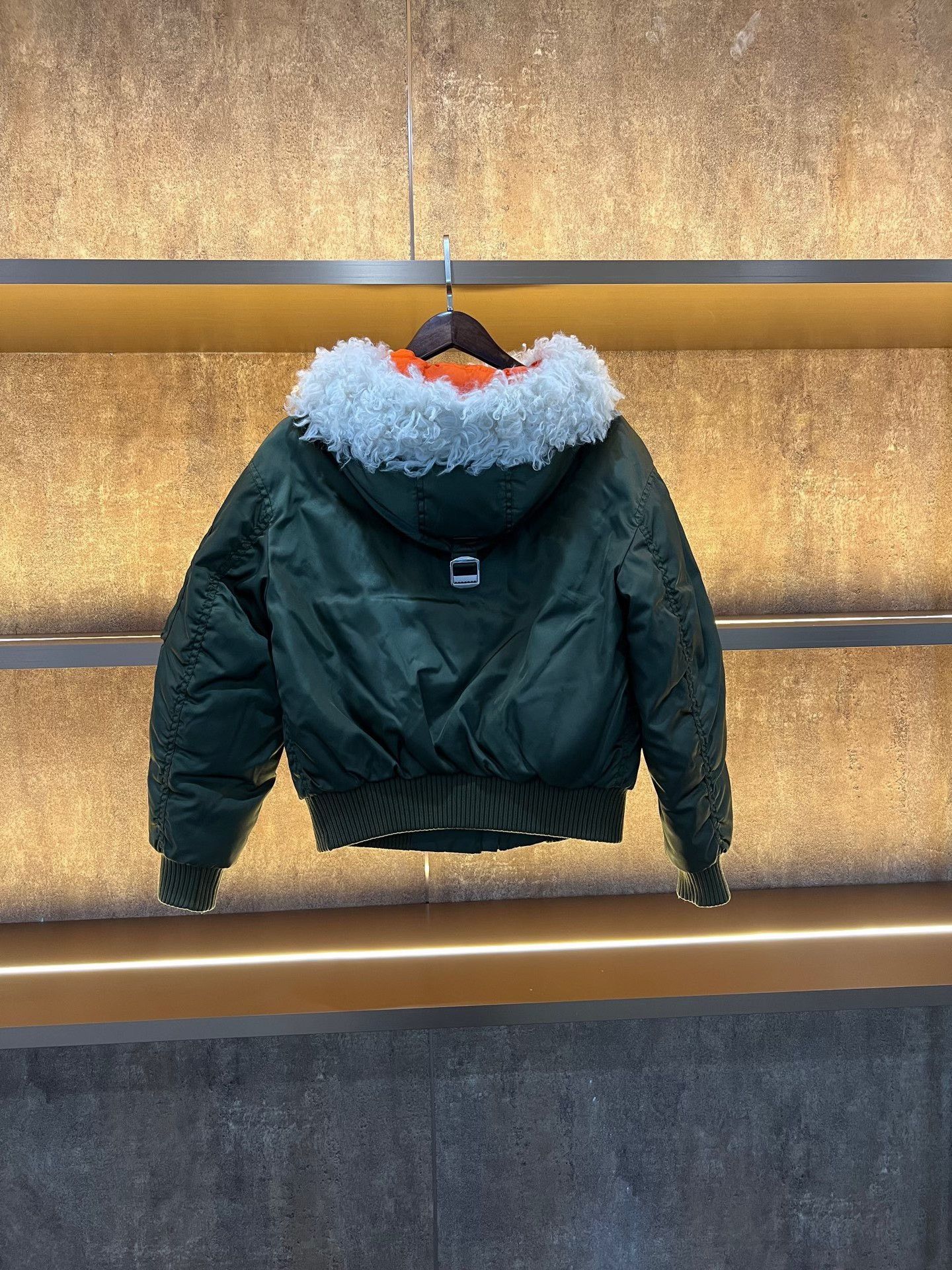 Miu Miu Miu Miu Fur Collar Pilot Jacket Size S / US 4 / IT 40 - 2 Thumbnail