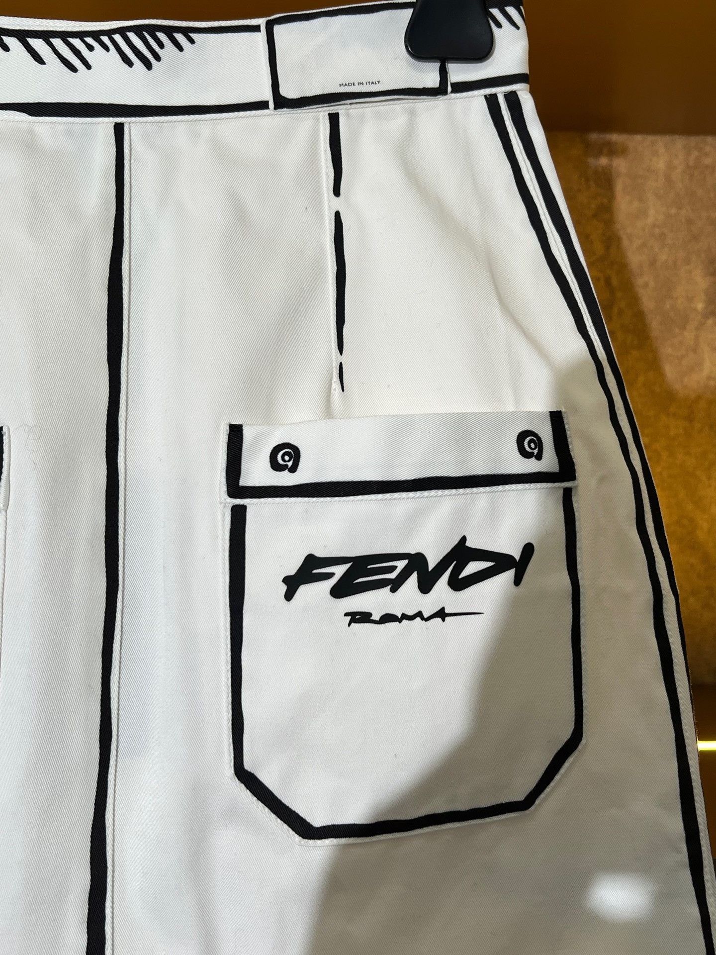 Fendi Fendi California Sky Graffiti Skirt Size 38" / US 16 / IT 52 - 3 Thumbnail
