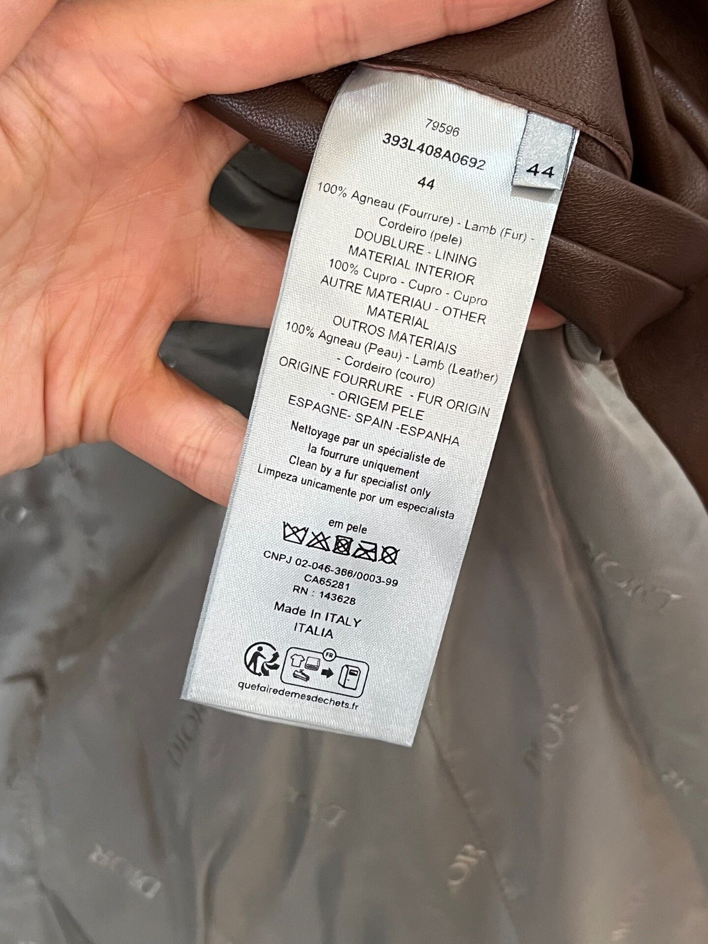 Dior Dior Fur Leather Jacket Size US S / EU 44-46 / 1 - 8 Thumbnail