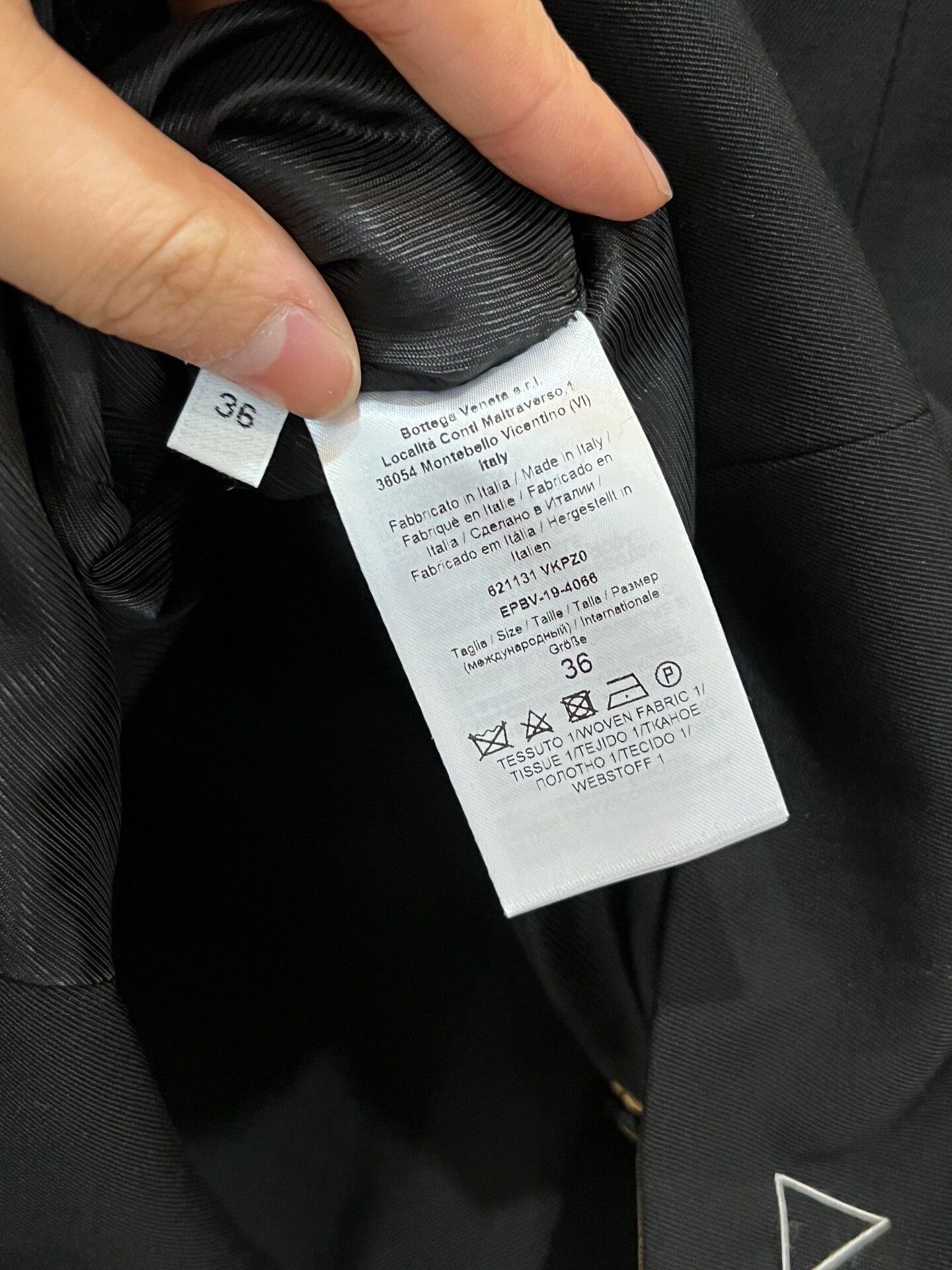 Bottega Veneta Bottega Veneta Black Triangle Logo Blazer Size XS / US 0-2 / IT 36-38 - 4 Thumbnail