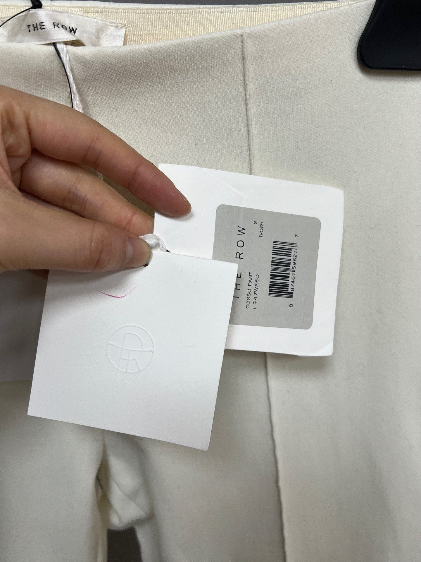 The Row The Row White Dress Pants Size 22" - 3 Thumbnail