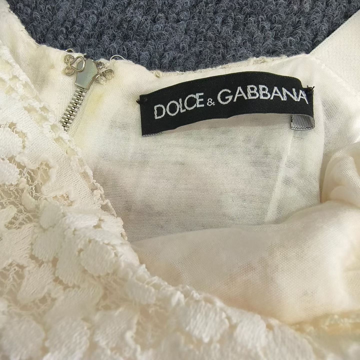 Dolce & Gabbana D&G Mainline All-Lace White Dress Size XS / US 0-2 / IT 36-38 - 3 Thumbnail