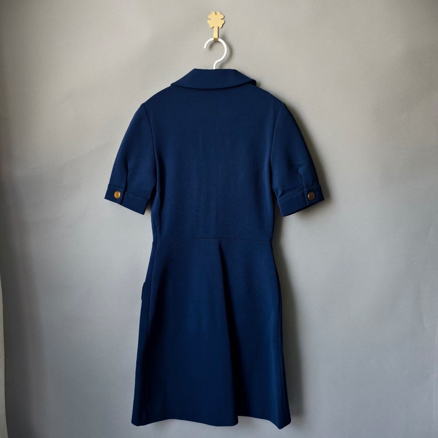 Gucci Gucci Dark Blue Tiger Head Button Dress Size XS / US 0-2 / IT 36-38 - 2 Thumbnail