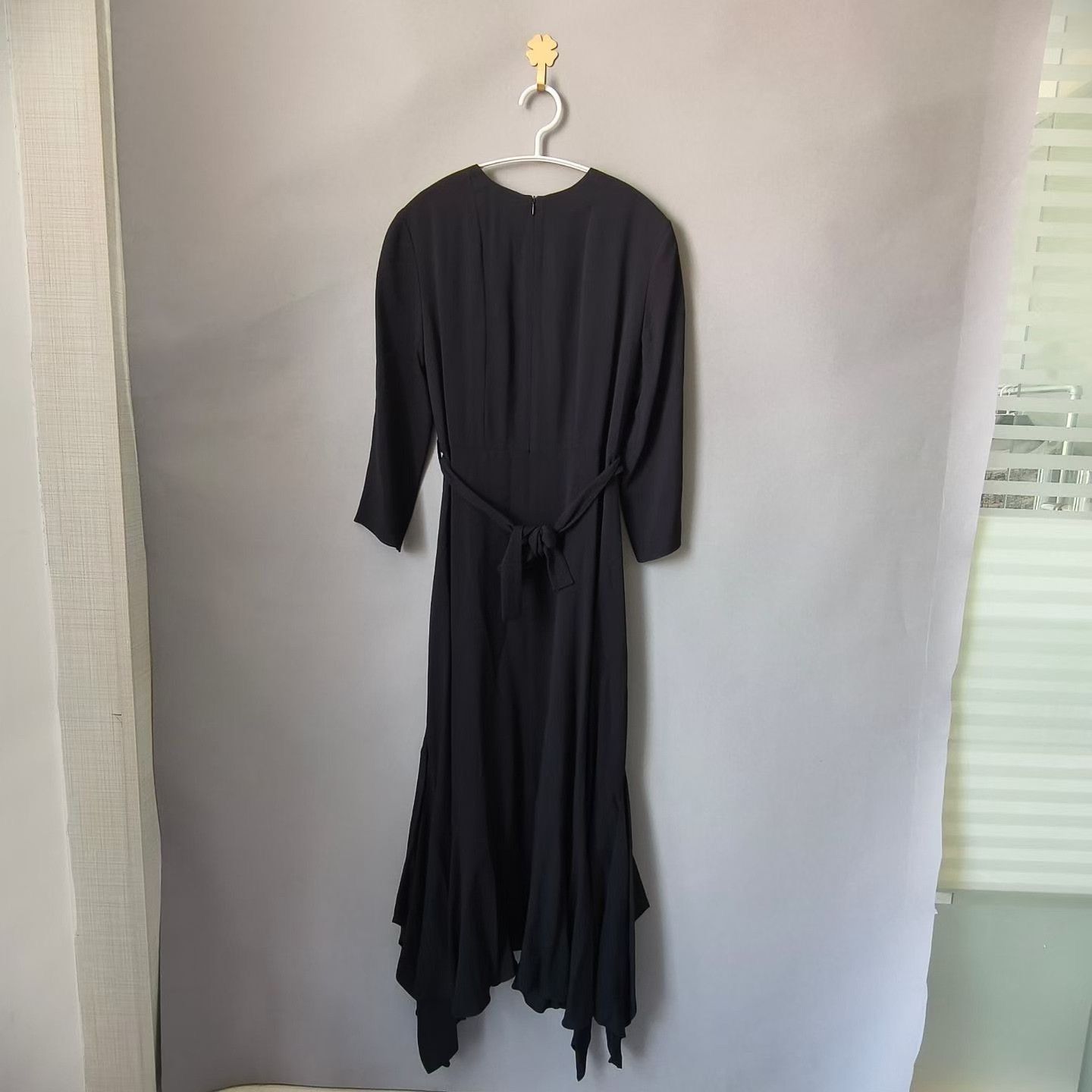 Hermes Hermes Black Chain Tie Irregular Hem Dress Size XXS / US 00 / IT 34 - 2 Thumbnail