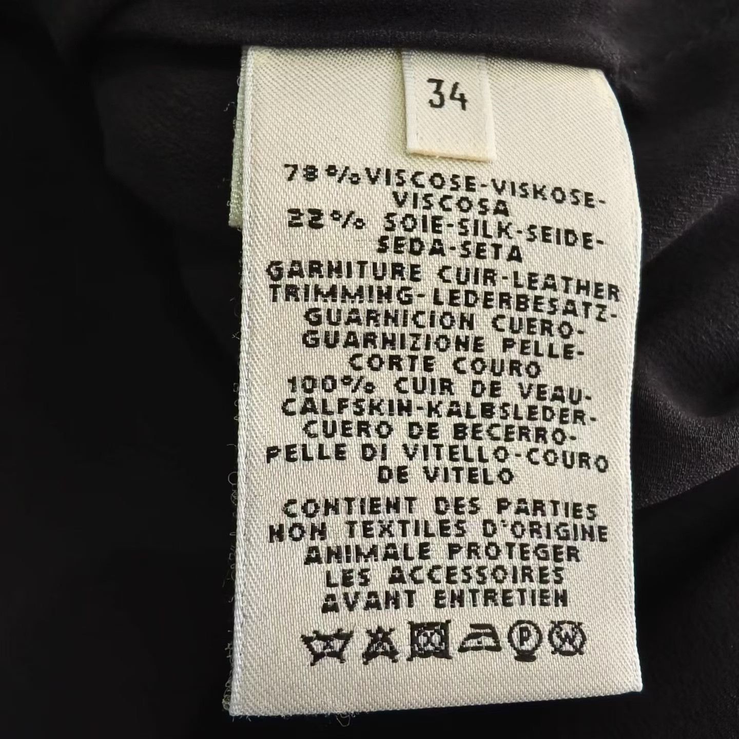 Hermes Hermes Black Chain Tie Irregular Hem Dress Size XXS / US 00 / IT 34 - 4 Thumbnail