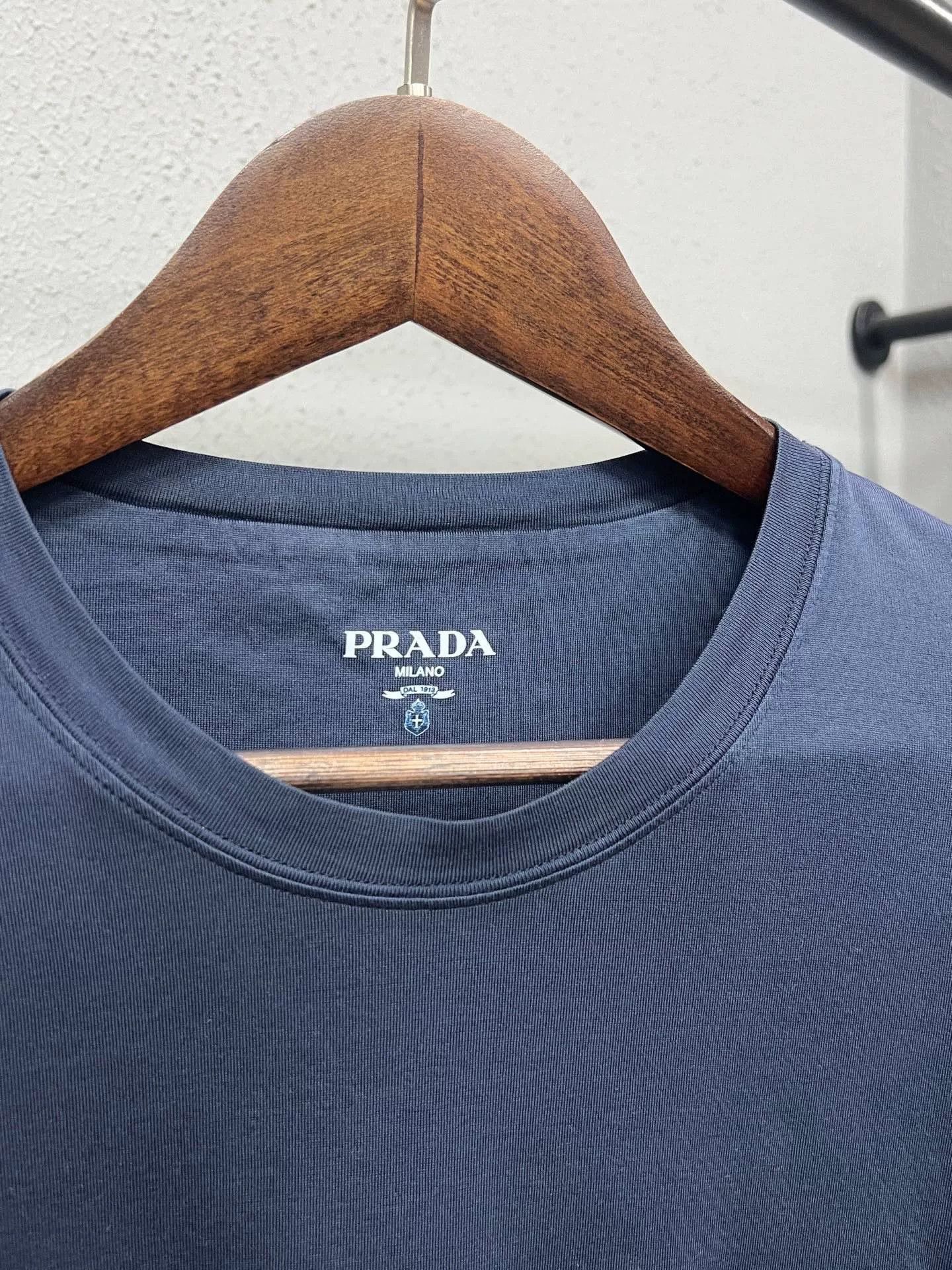 Prada Prada Cotton Triangle Logo Short-Sleeve Size US XL / EU 56 / 4 - 3 Thumbnail