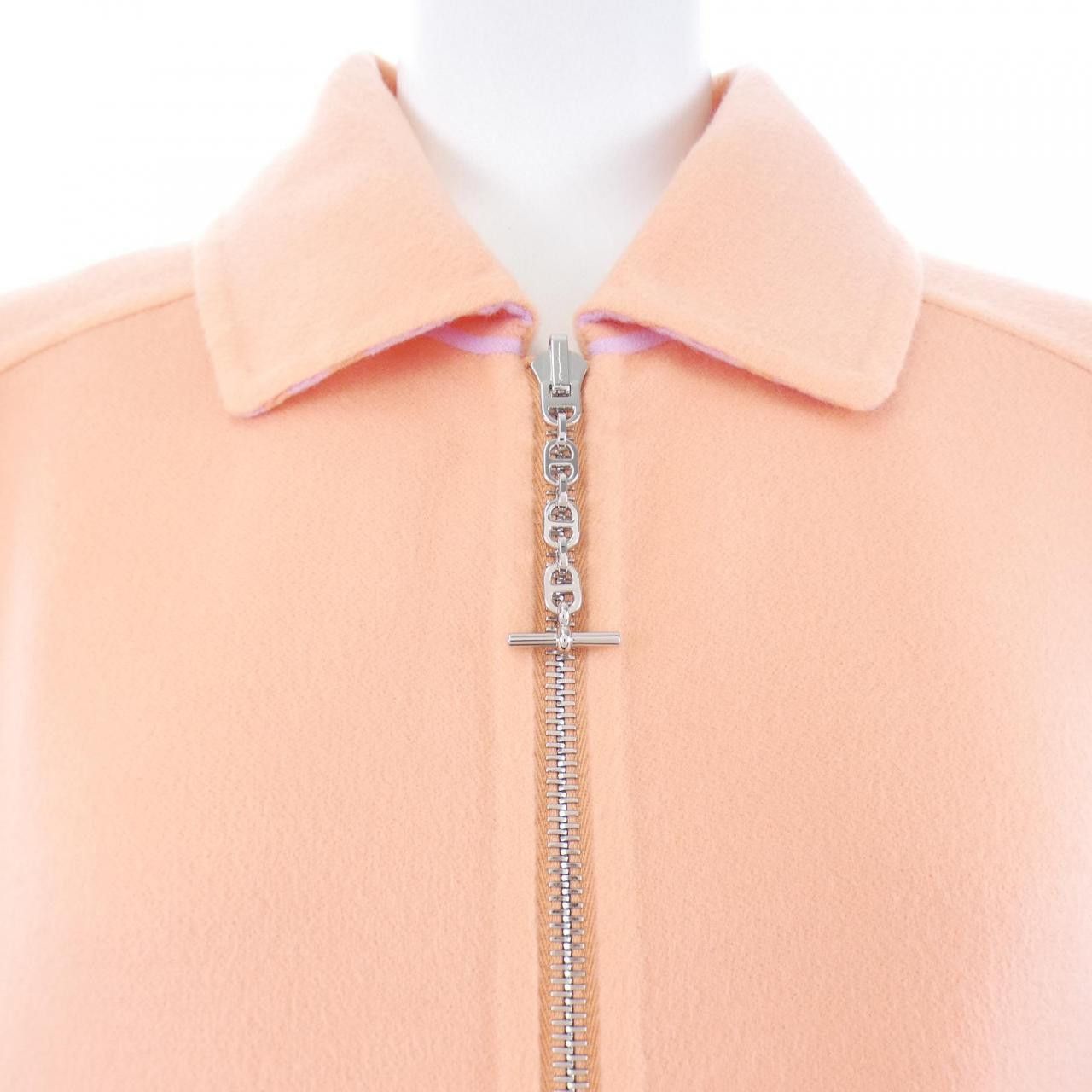 Hermes Hermes Hermes CHAINE D'ANCRE Cashmere Coat Textile Outerwear DUTY FREE for USA Size ONE SIZE - 5 Thumbnail