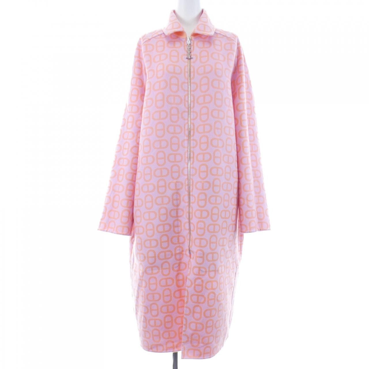 Hermes Hermes Hermes CHAINE D'ANCRE Cashmere Coat Textile Outerwear DUTY FREE for USA Size ONE SIZE - 7 Thumbnail