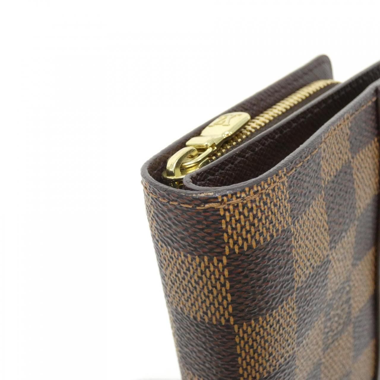 Louis Vuitton Louis Vuitton Louis Vuitton Damier Wallet Textile Short Wallet N61668 DUTY FREE for USA Size ONE SIZE - 3 Thumbnail