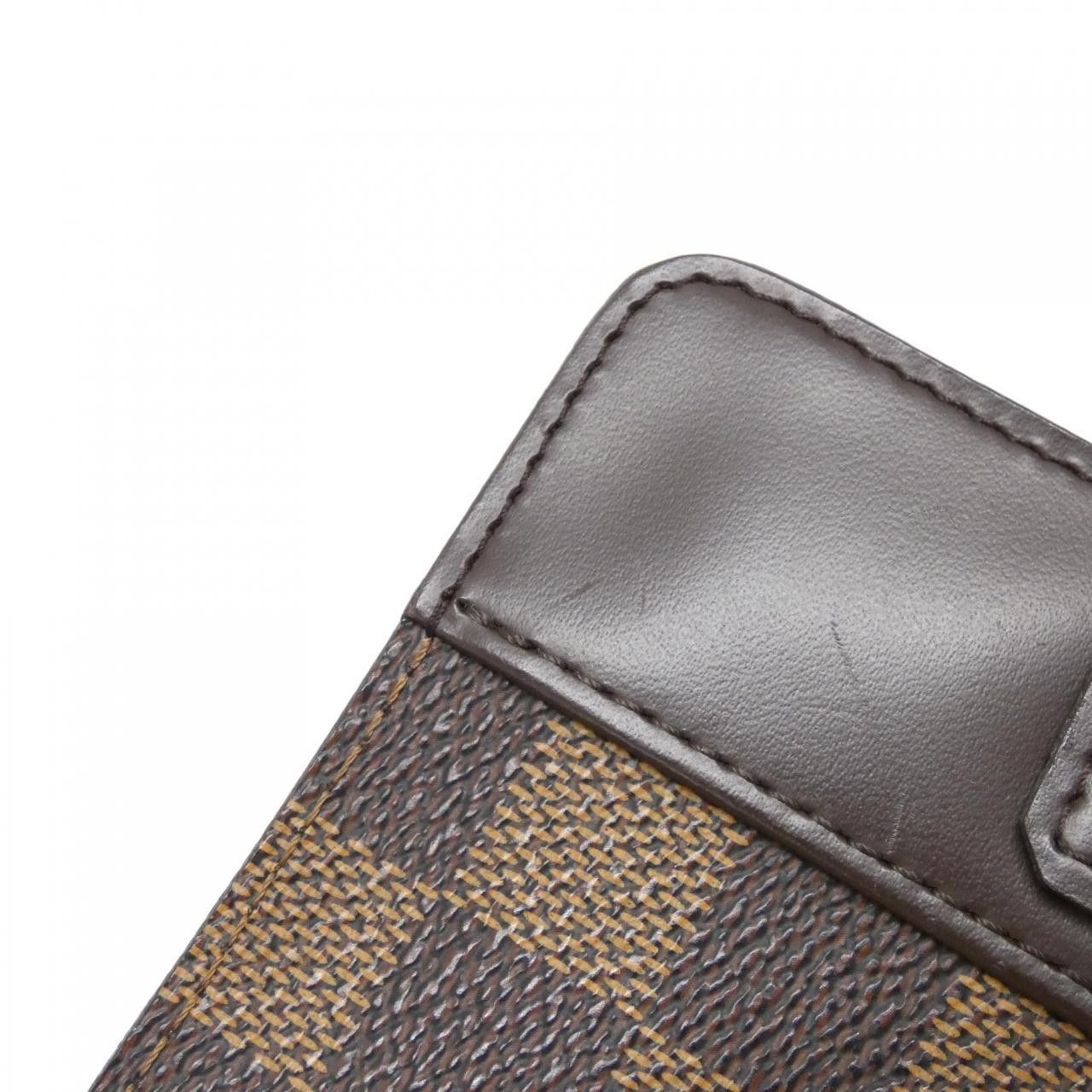 Louis Vuitton Louis Vuitton Louis Vuitton Damier Wallet Textile Short Wallet N61668 DUTY FREE for USA Size ONE SIZE - 4 Thumbnail