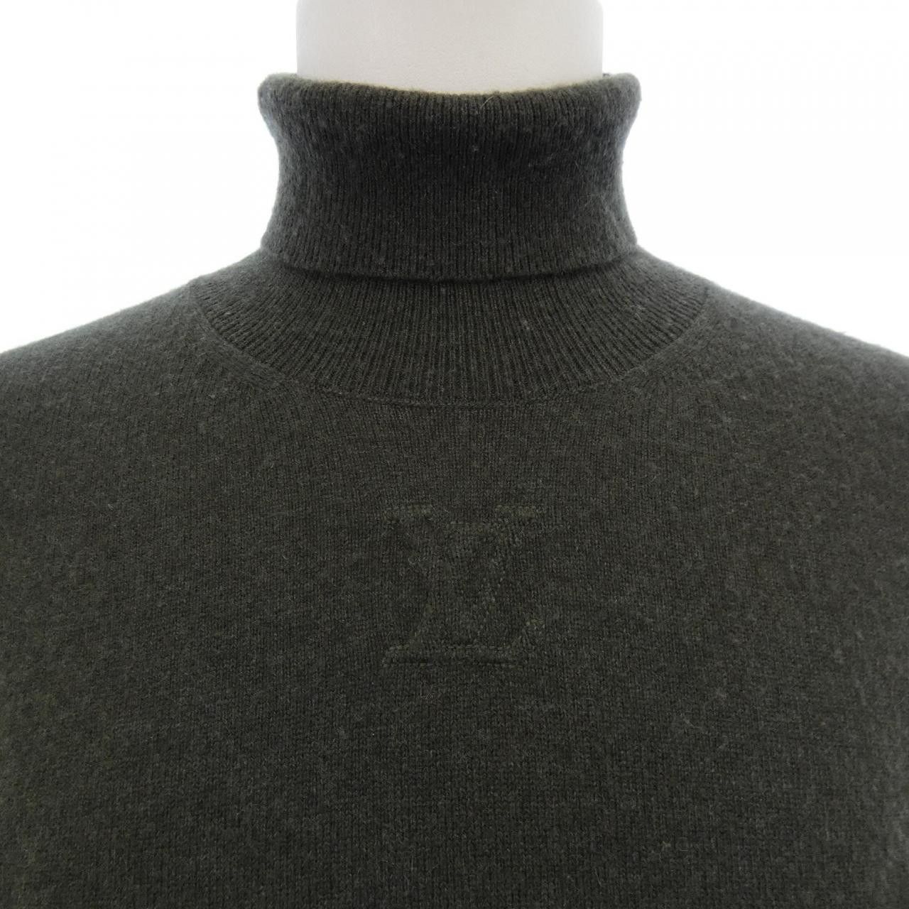 Louis Vuitton Louis Vuitton Louis Vuitton LVSE LV Embossed Cashmere Turtleneck Knitwear Textile Tops HMN41WGK1 DUTY FREE for USA Size ONE SIZE - 5 Thumbnail