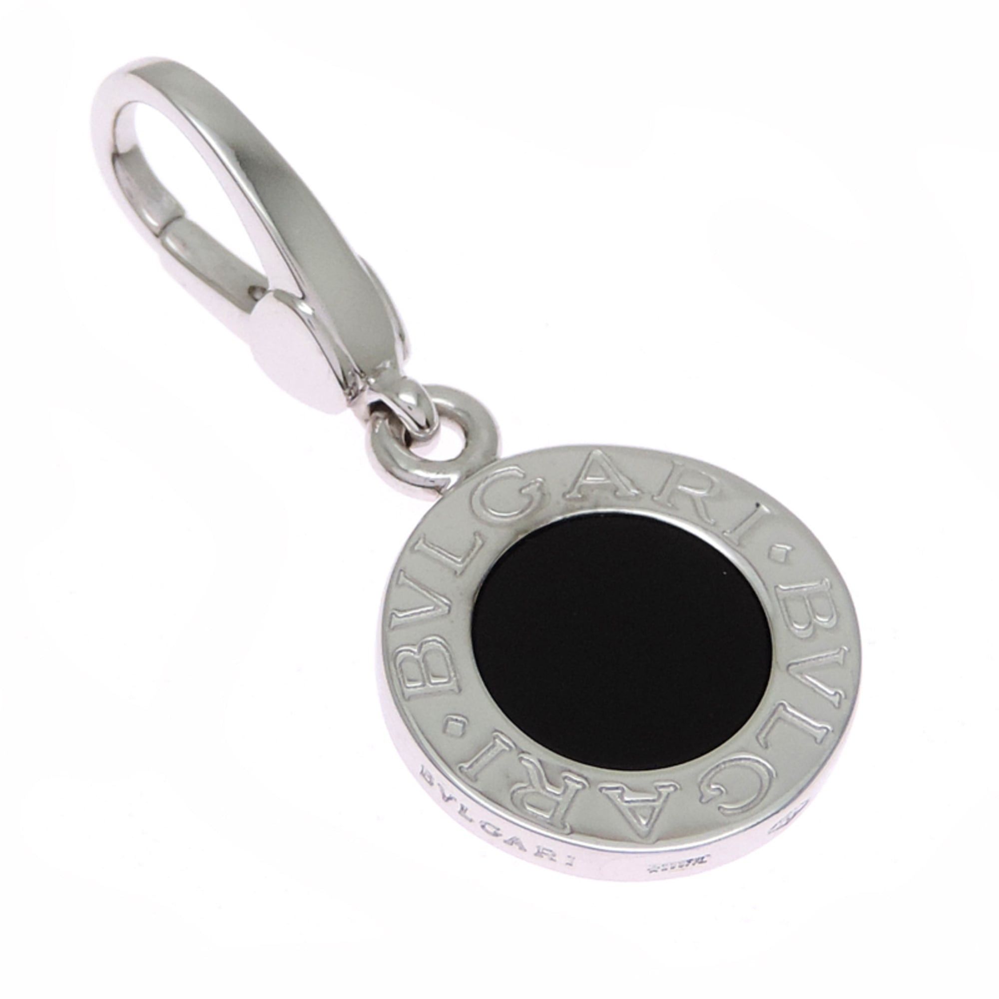 Bvlgari Bvlgari Onyx Charm for Women and Men, 750 White Gold Size ONE SIZE - 2 Thumbnail