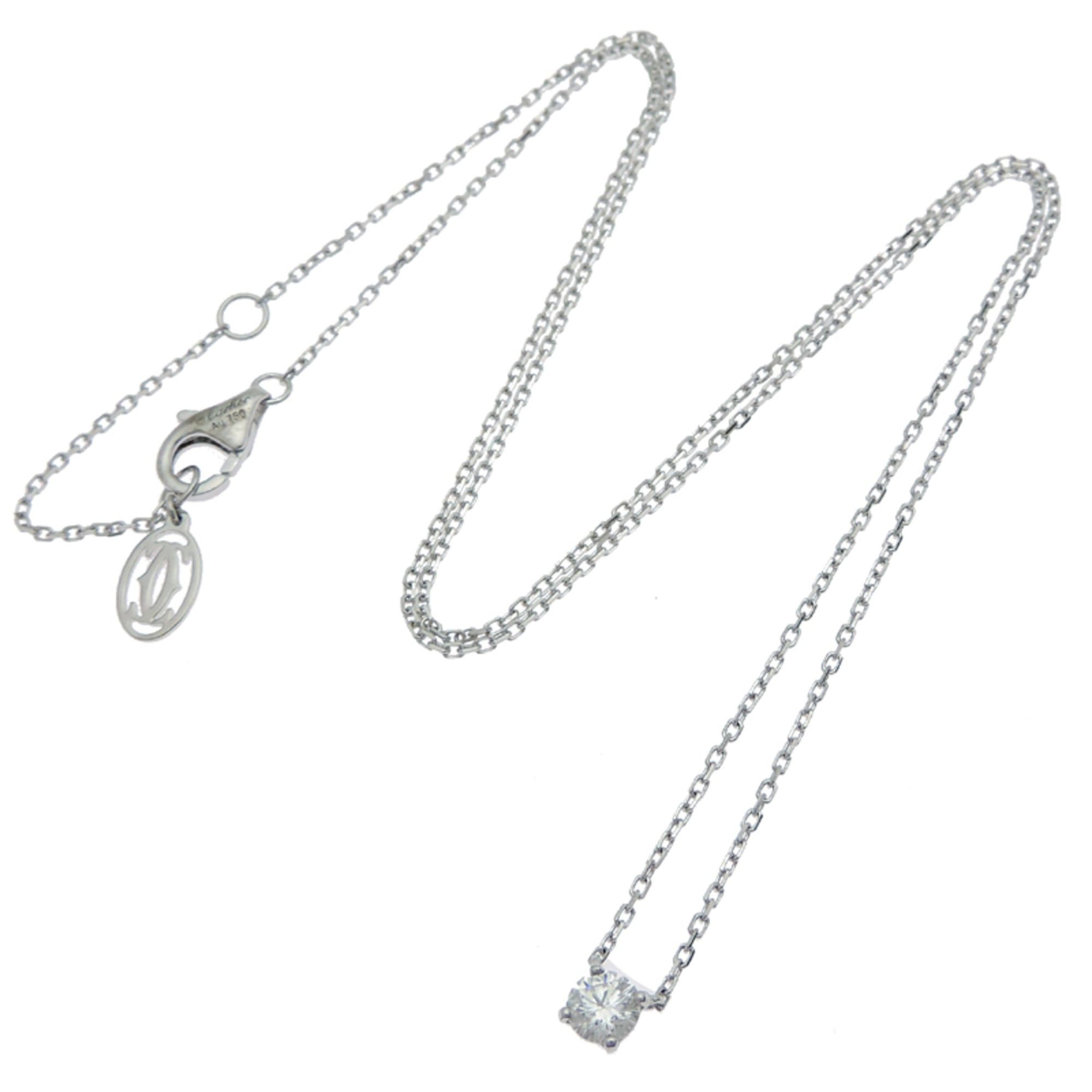 Cartier Cartier 1895 Solitaire 0.23ct Diamond Women's Necklace N7424177 750 White Gold Size ONE SIZE - 7 Thumbnail