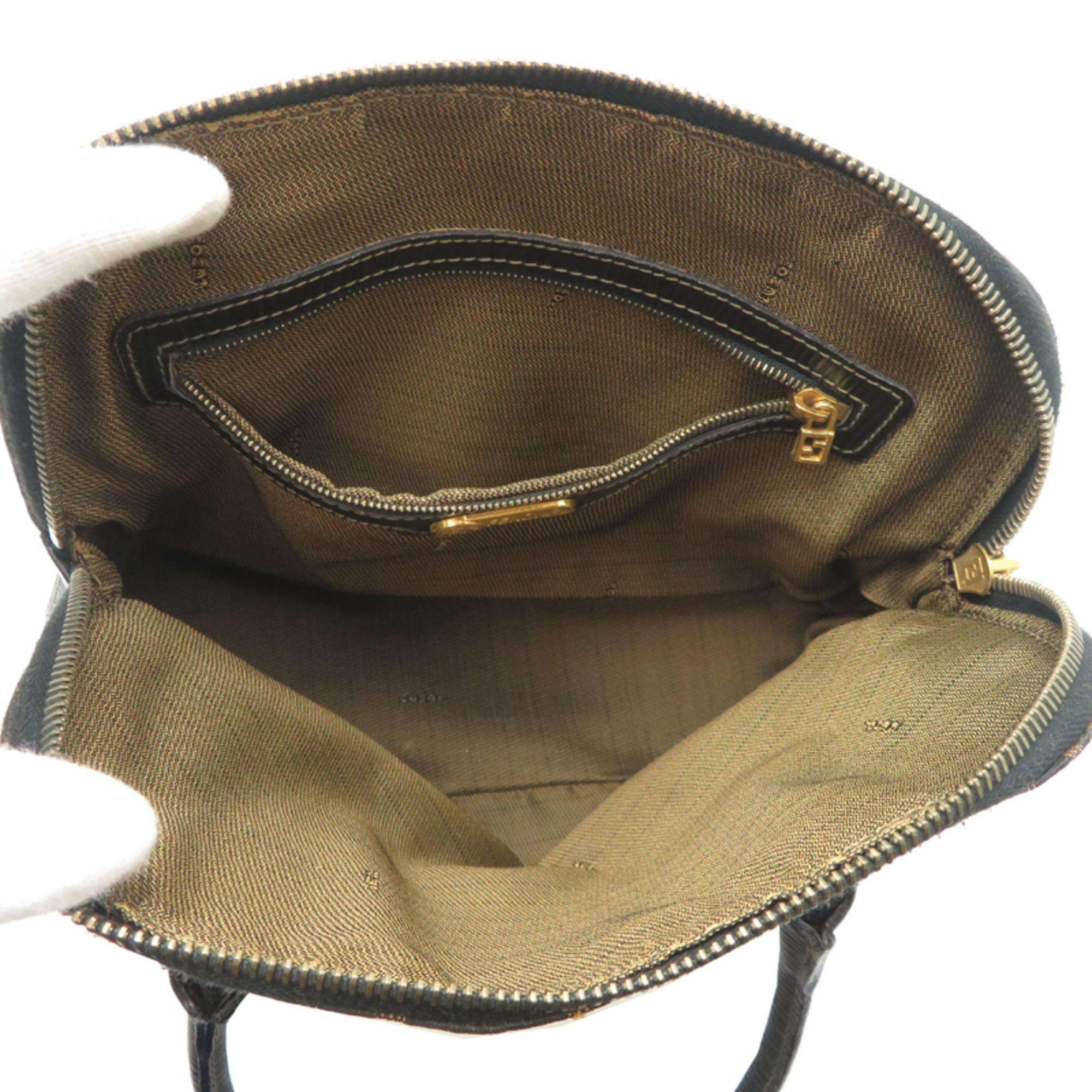 Fendi Fendi Women's Handbag Tote Bag, Canvas, Zucca Pattern (Brown) Size ONE SIZE - 6 Thumbnail