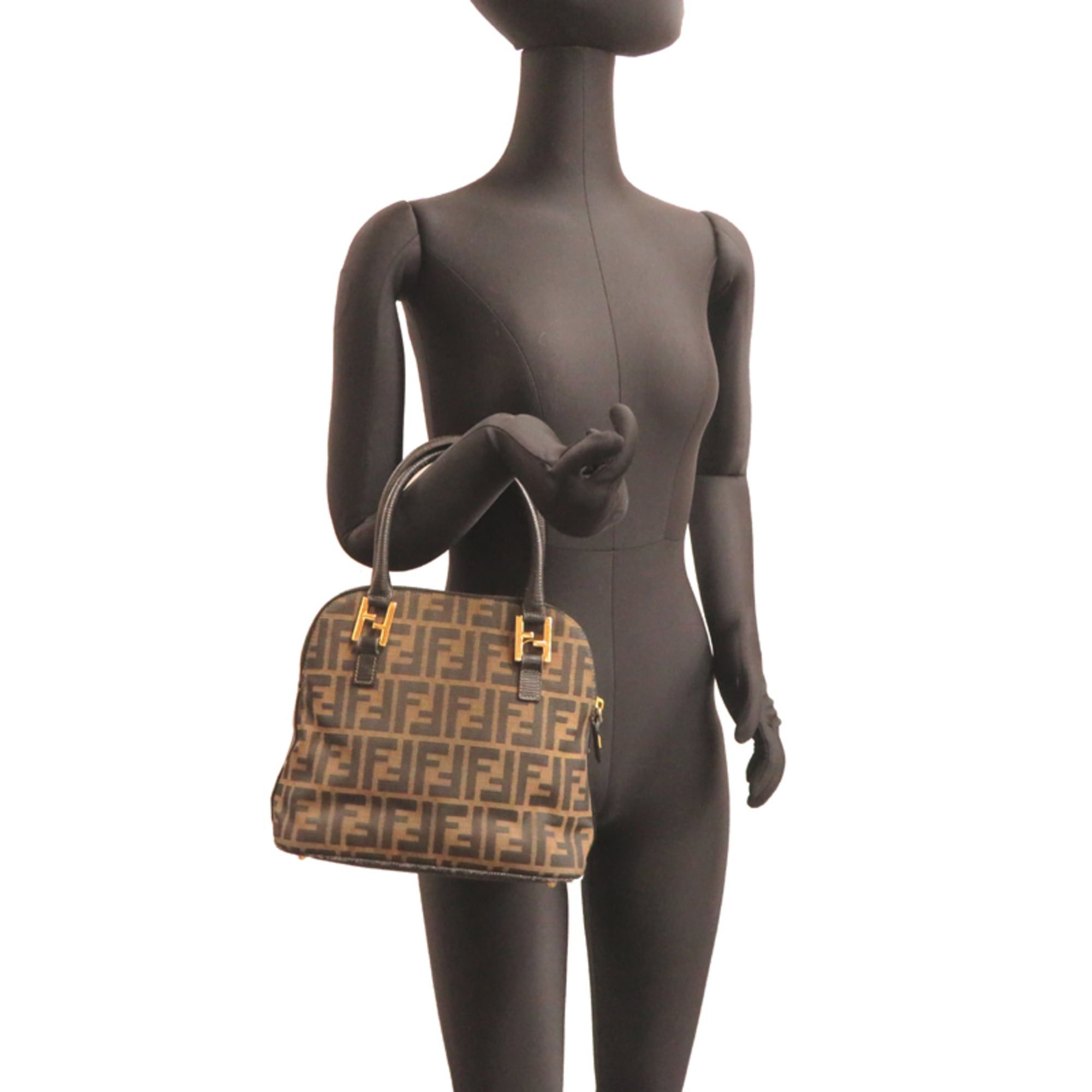 Fendi Fendi Women's Handbag Tote Bag, Canvas, Zucca Pattern (Brown) Size ONE SIZE - 8 Thumbnail