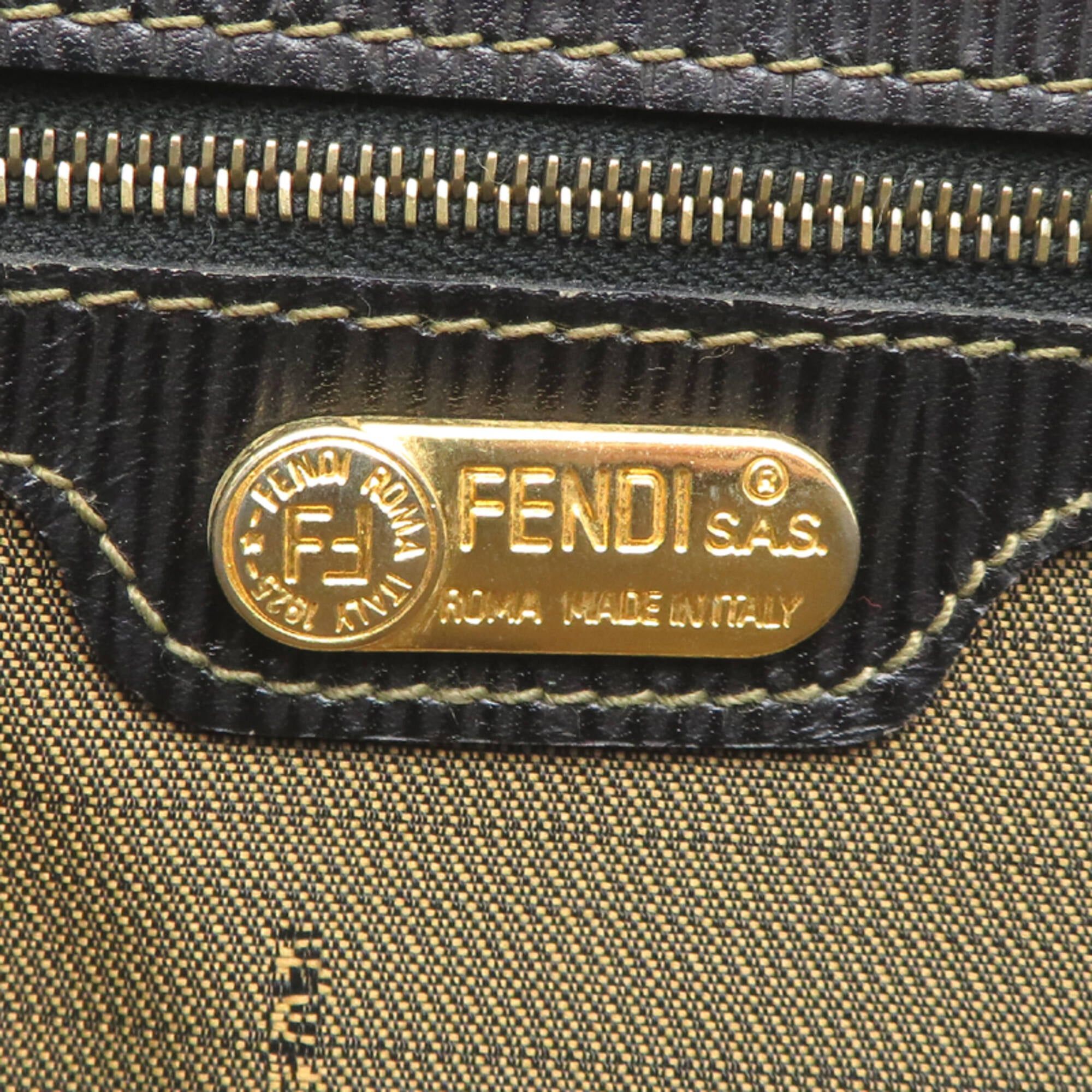 Fendi Fendi Women's Handbag Tote Bag, Canvas, Zucca Pattern (Brown) Size ONE SIZE - 7 Thumbnail