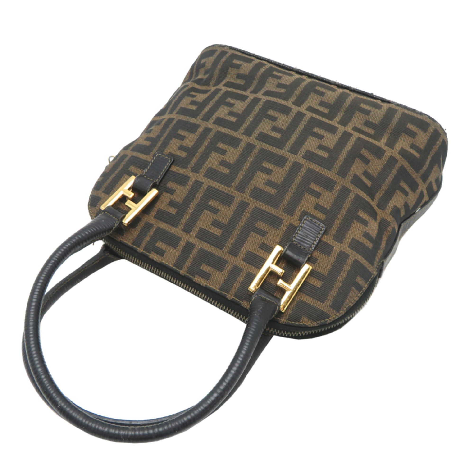 Fendi Fendi Women's Handbag Tote Bag, Canvas, Zucca Pattern (Brown) Size ONE SIZE - 4 Thumbnail