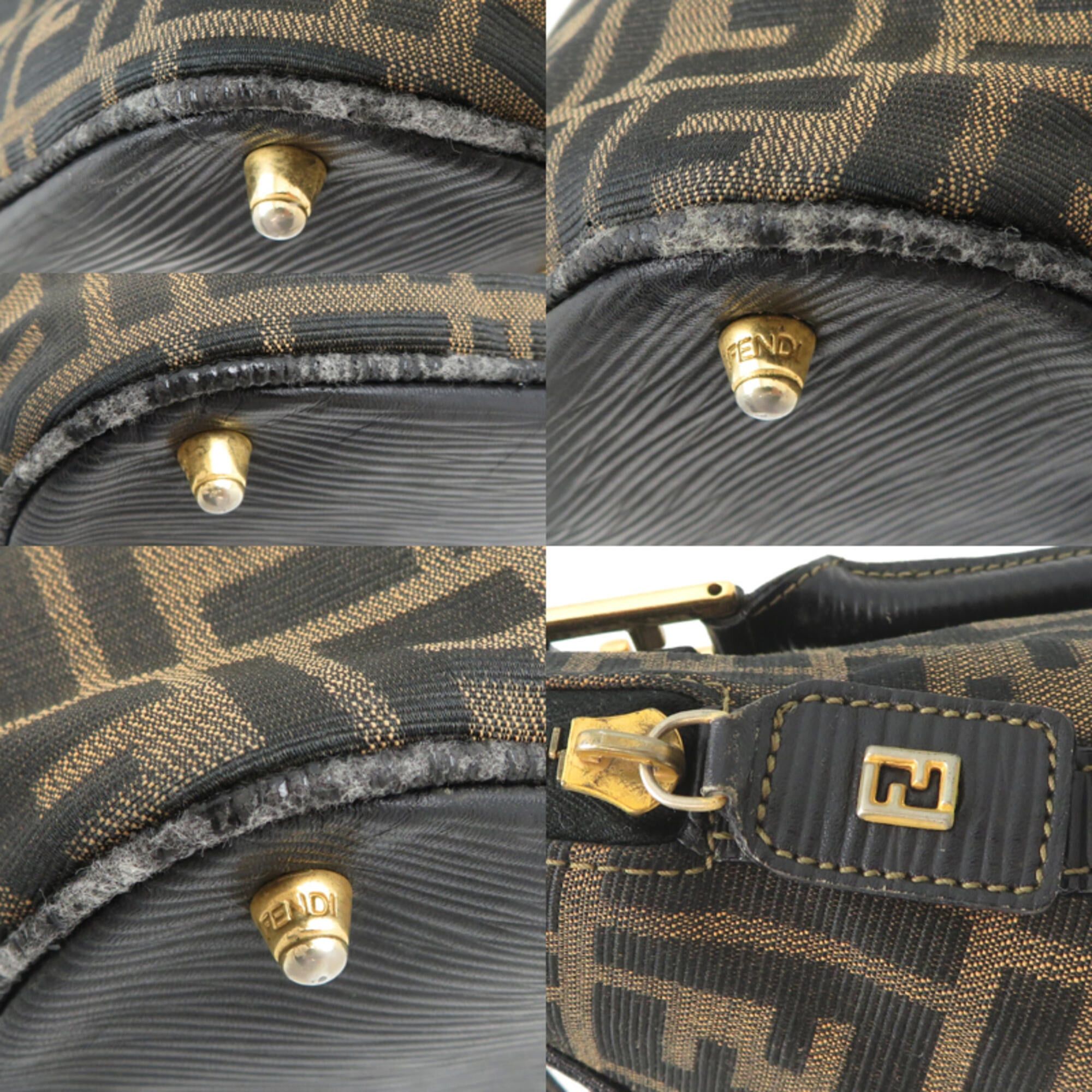 Fendi Fendi Women's Handbag Tote Bag, Canvas, Zucca Pattern (Brown) Size ONE SIZE - 10 Thumbnail