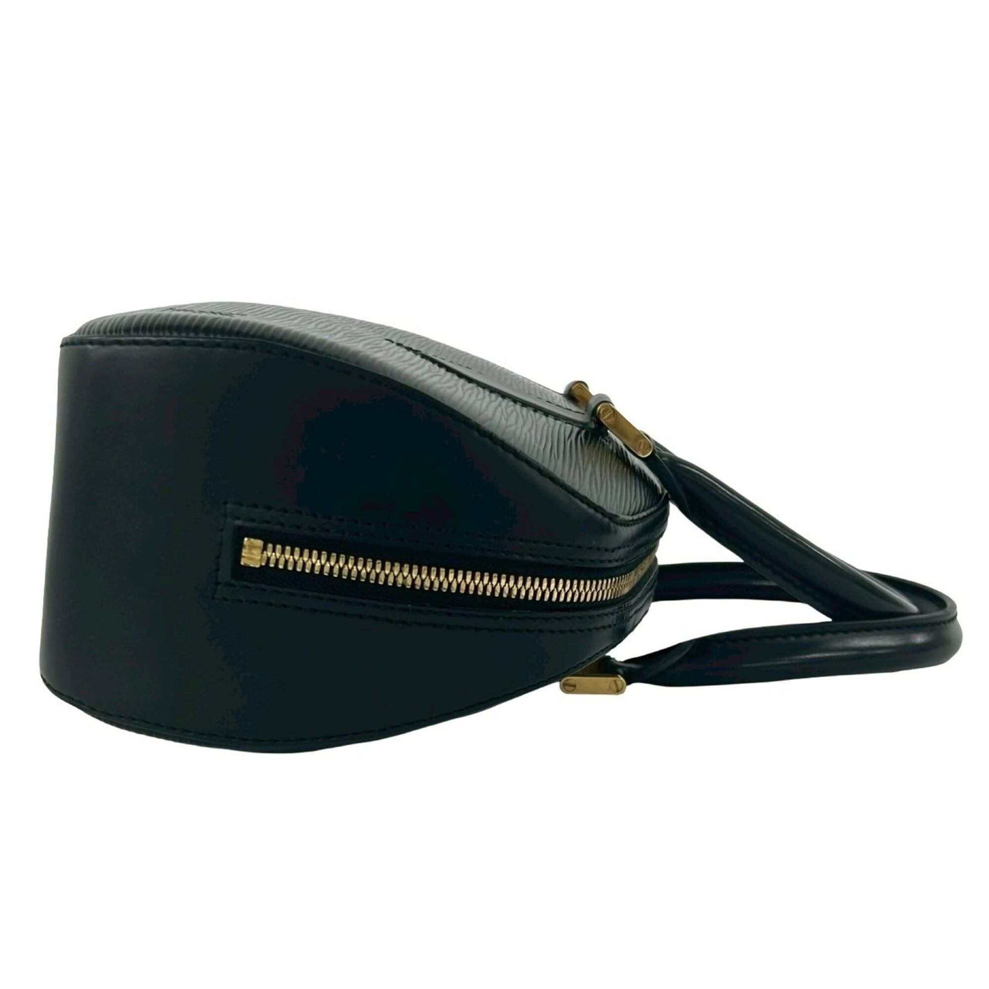 Louis Vuitton LOUIS VUITTON Vintage Jasmine Epi Leather Handbag Boston Bag Noir 39343 Size ONE SIZE - 6 Thumbnail