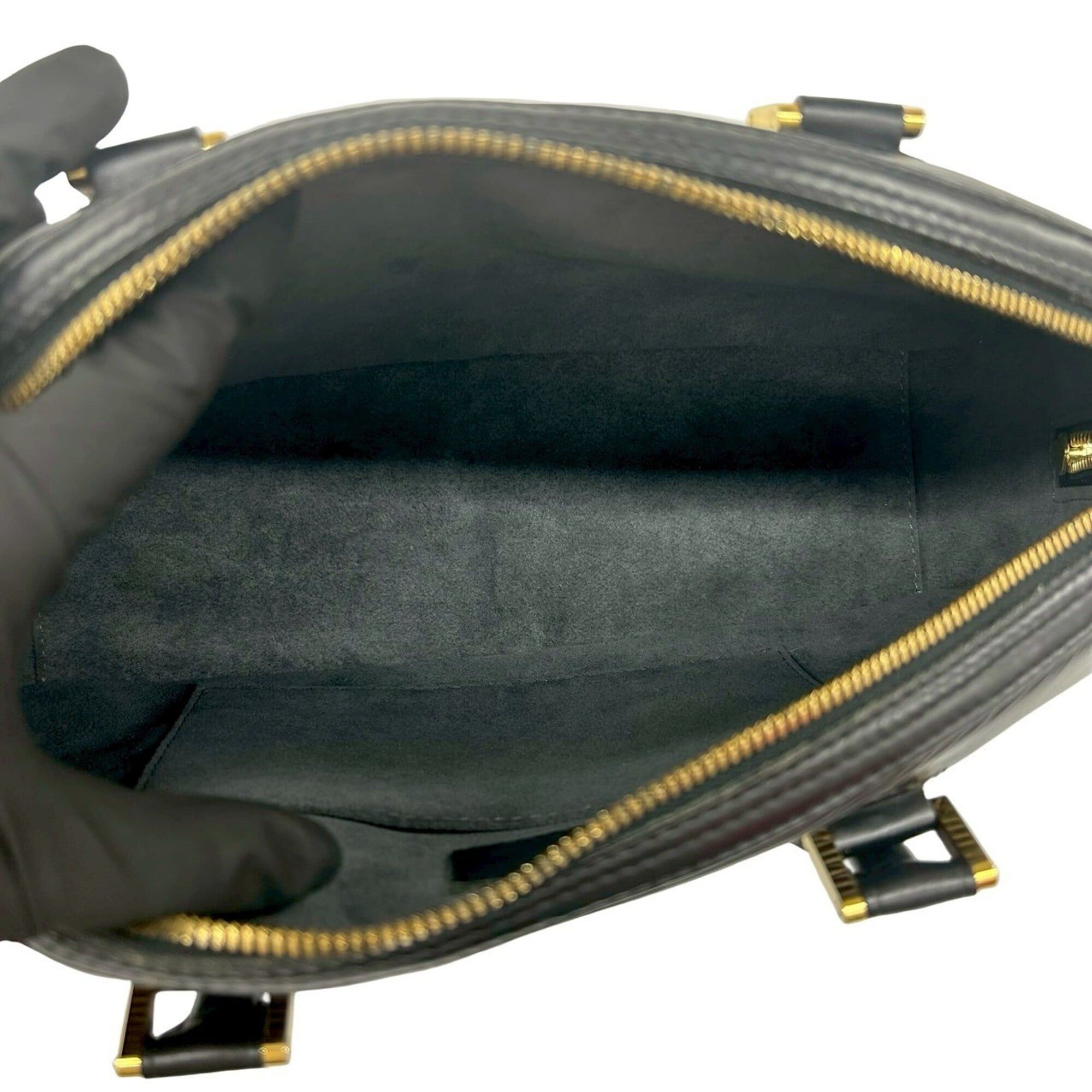 Louis Vuitton LOUIS VUITTON Vintage Jasmine Epi Leather Handbag Boston Bag Noir 39343 Size ONE SIZE - 9 Thumbnail