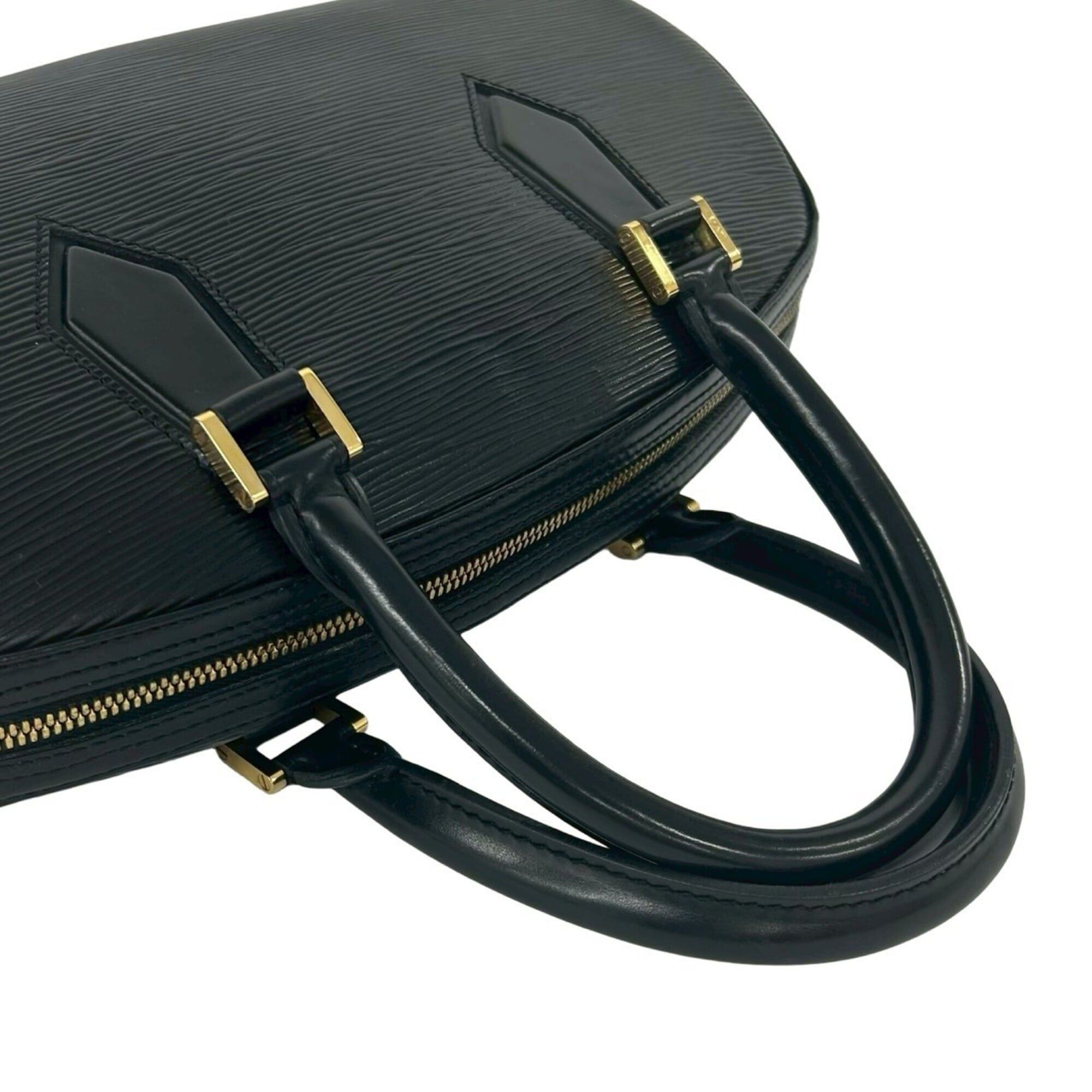 Louis Vuitton LOUIS VUITTON Vintage Jasmine Epi Leather Handbag Boston Bag Noir 39343 Size ONE SIZE - 4 Thumbnail