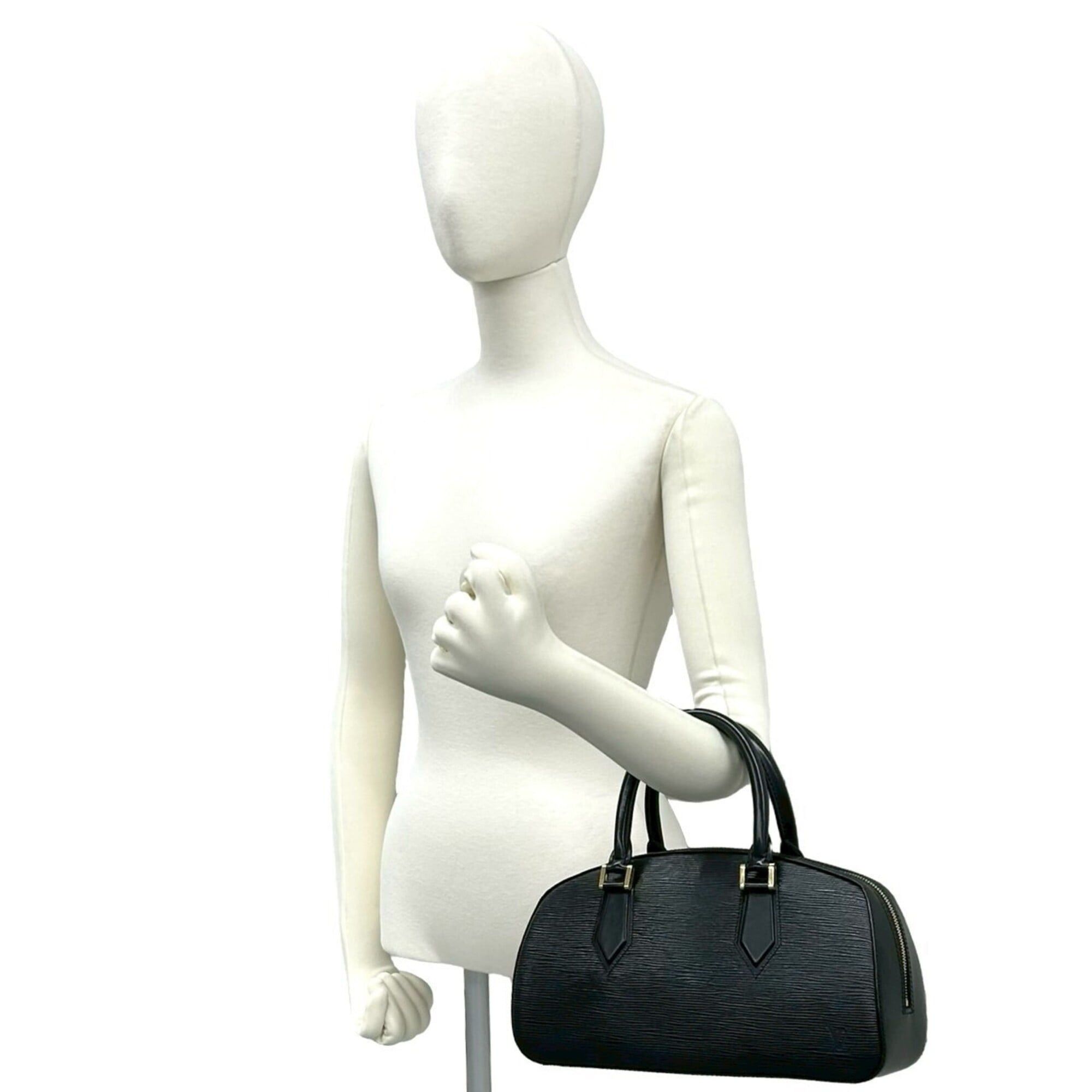 Louis Vuitton LOUIS VUITTON Vintage Jasmine Epi Leather Handbag Boston Bag Noir 39343 Size ONE SIZE - 2 Thumbnail