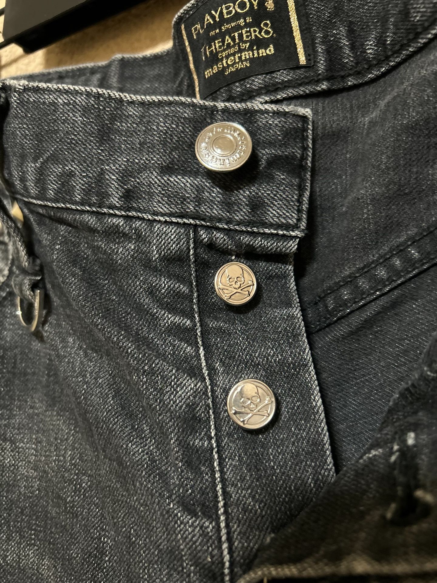 Mastermind Japan MMJ x Theater8 x Playboy Washed Jeans Size US 26 / EU 42 - 6 Thumbnail