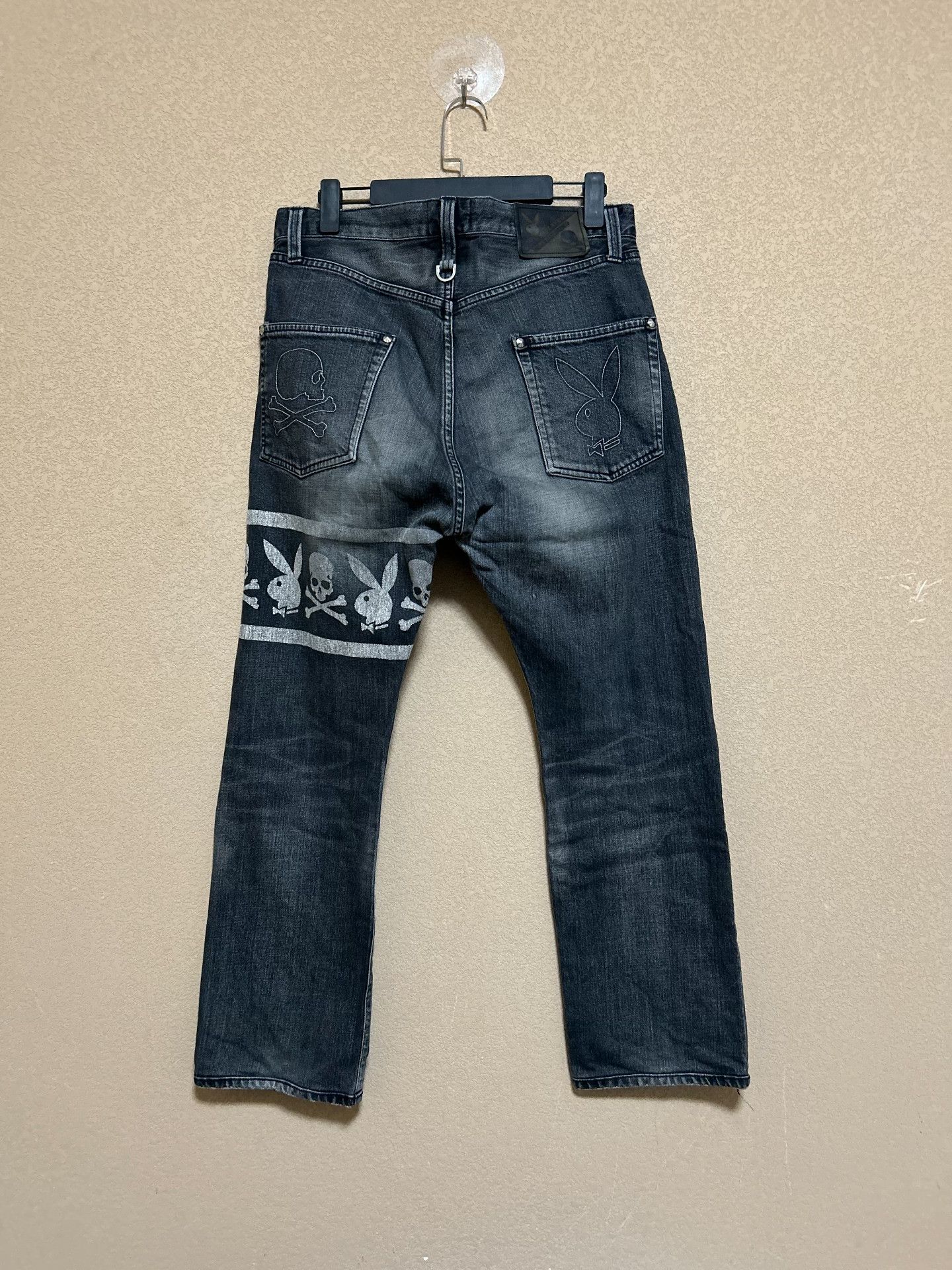 Mastermind Japan MMJ x Theater8 x Playboy Washed Jeans Size US 26 / EU 42 - 2 Thumbnail