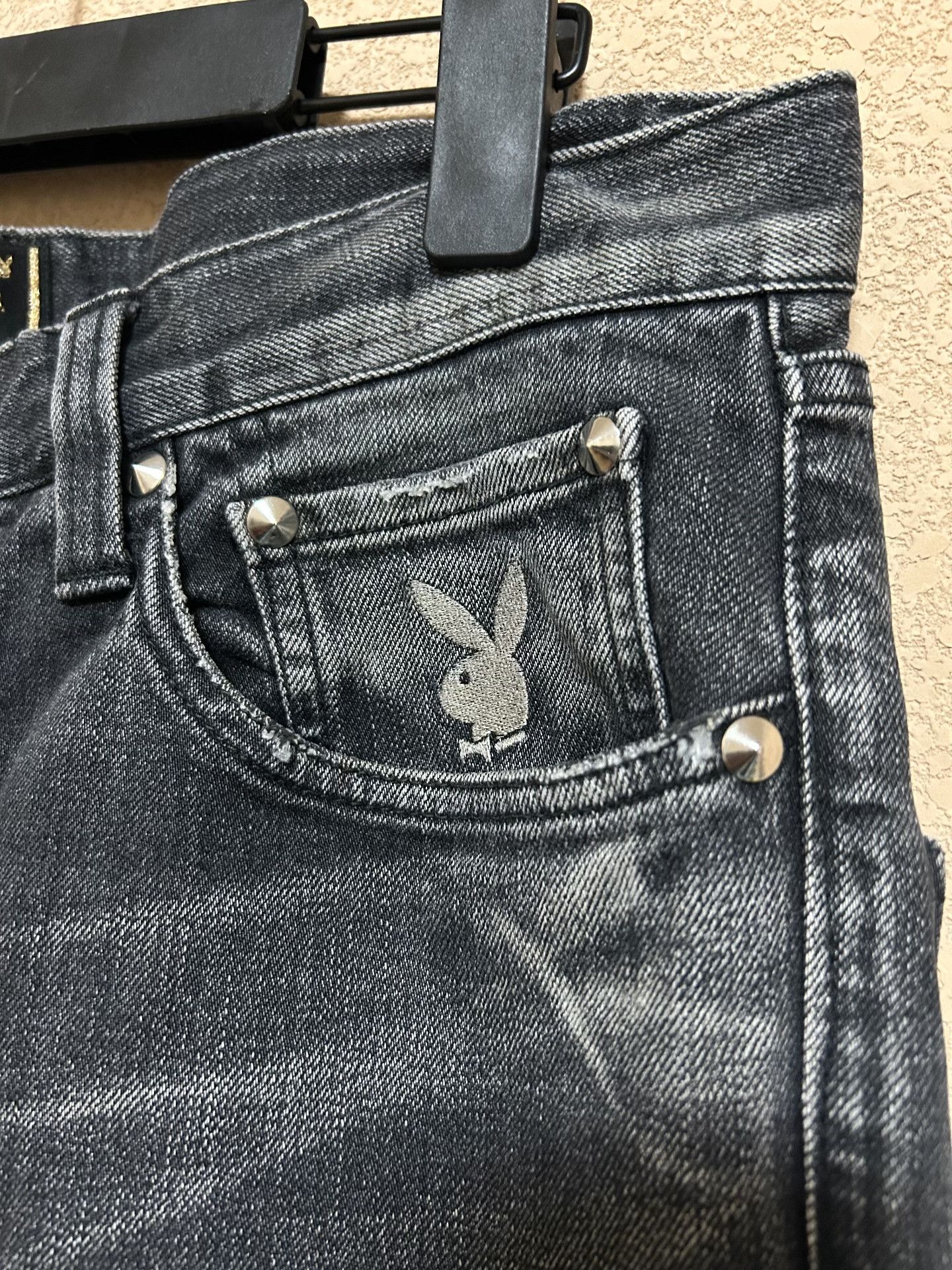 Mastermind Japan MMJ x Theater8 x Playboy Washed Jeans Size US 26 / EU 42 - 5 Thumbnail