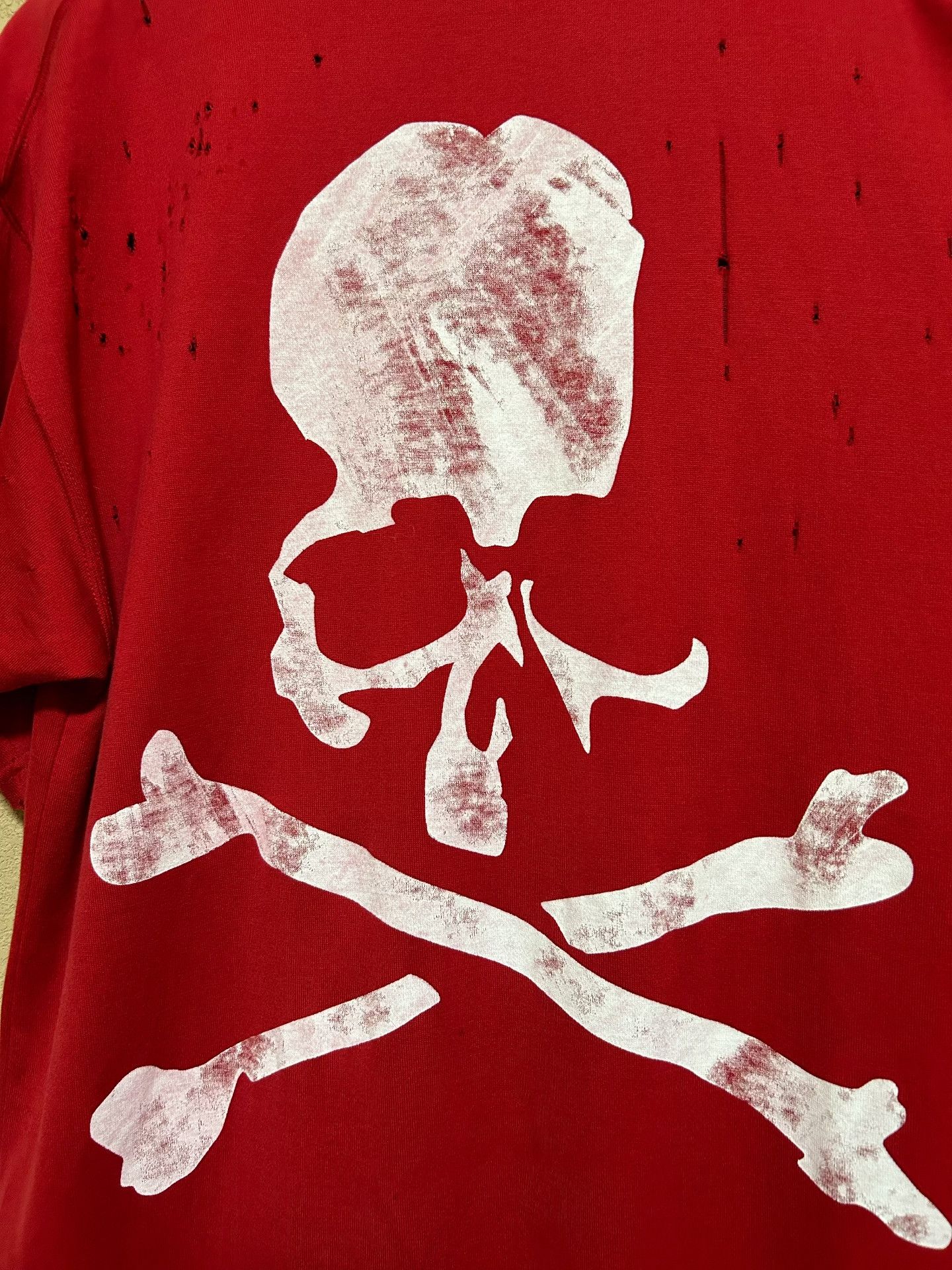 Mastermind World mastermind world MMW2018 Back Skull Destroyed Red T-Shirt Size US M / EU 48-50 / 2 - 3 Thumbnail