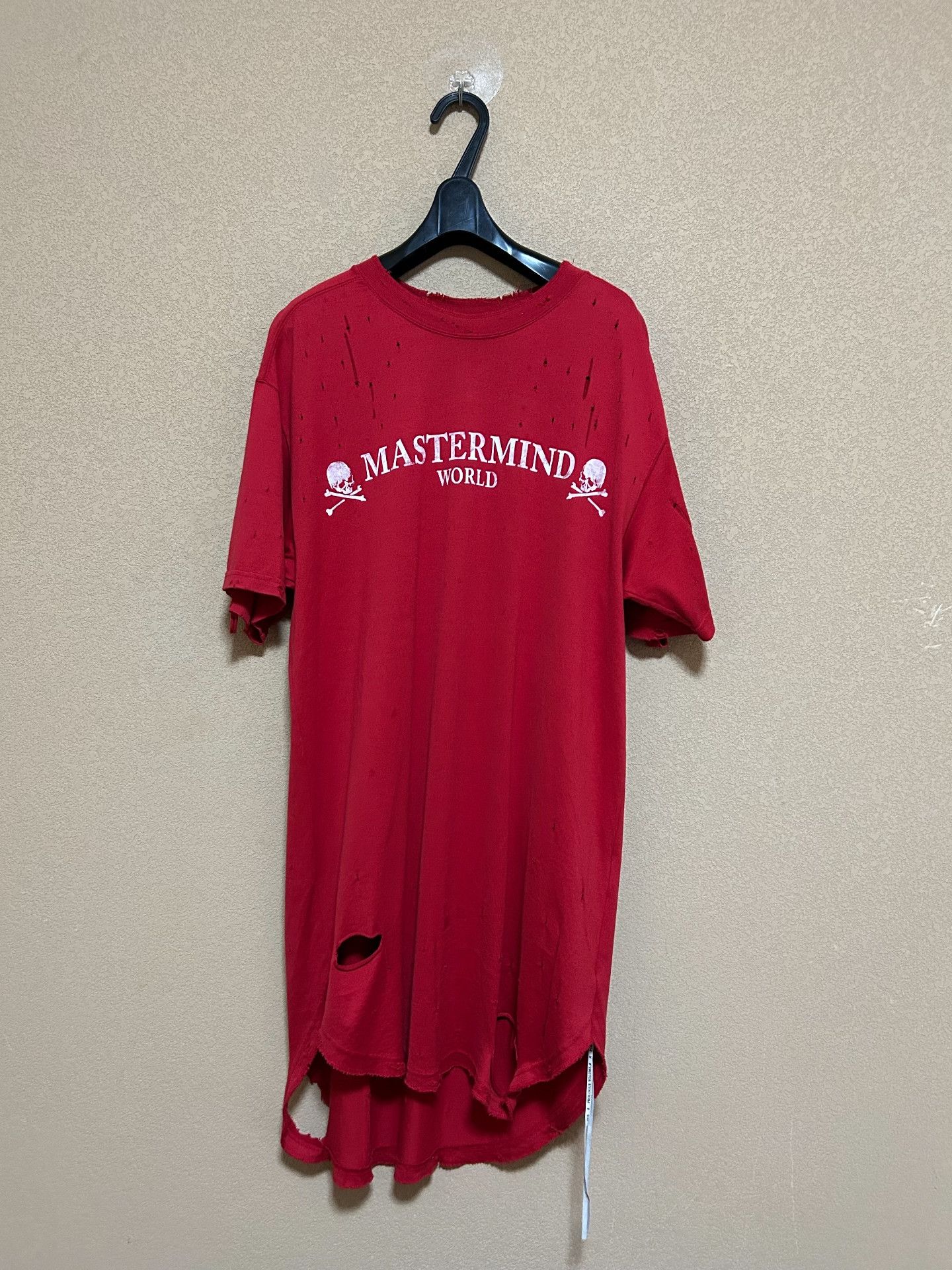 Mastermind World mastermind world MMW2018 Back Skull Destroyed Red T-Shirt Size US M / EU 48-50 / 2 - 2 Thumbnail