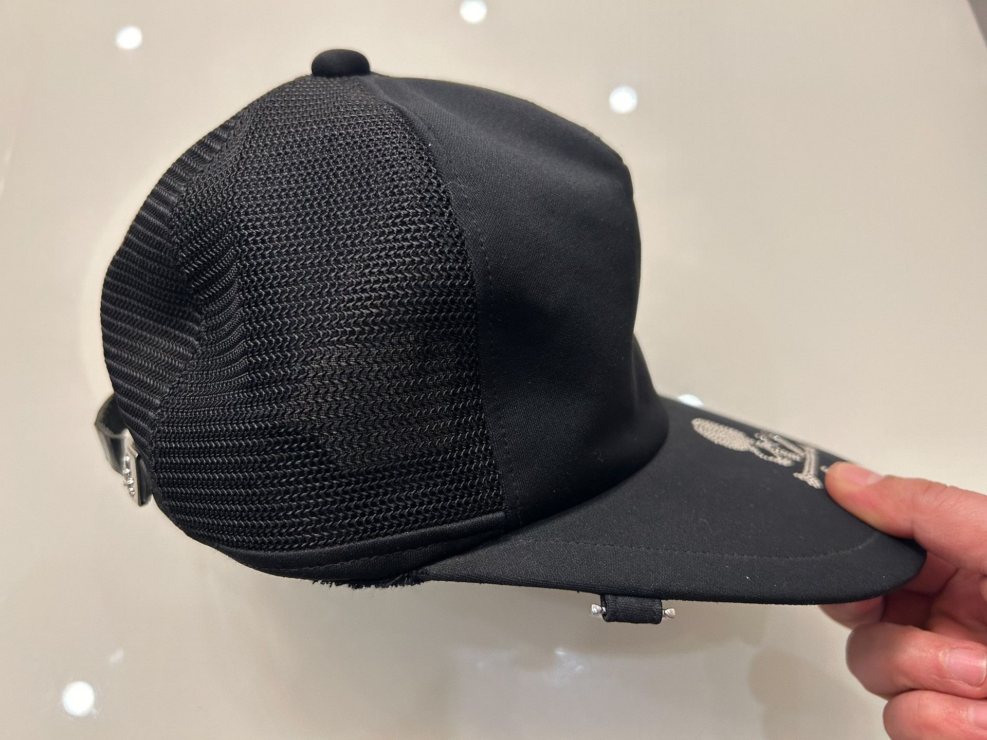 Mastermind World MMJ MMW Rhinestone Skull Adjustable Sun Hat Size ONE SIZE - 5 Thumbnail