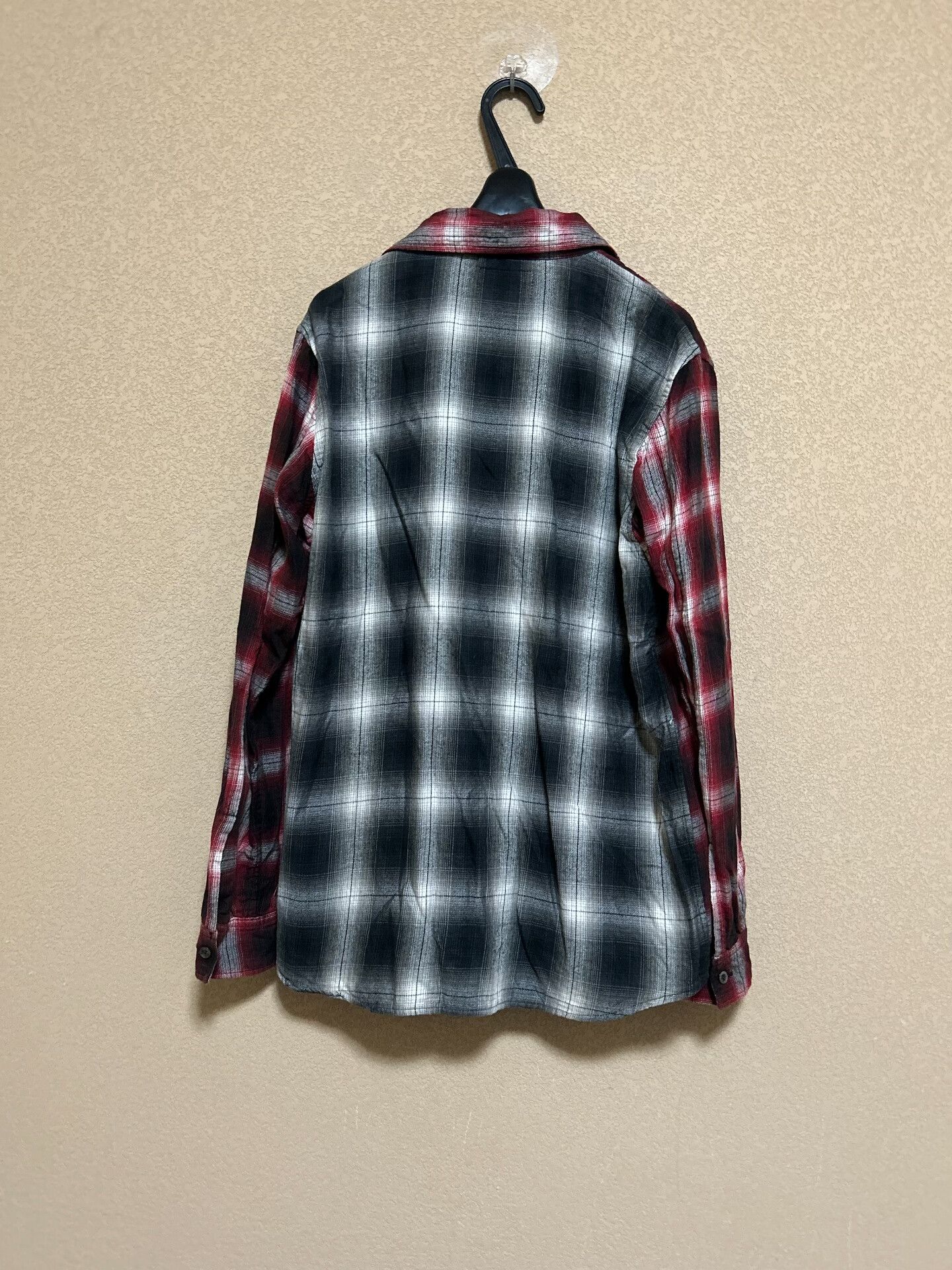Roen Roen Red Rhinestone Skull Plaid Shirt Size US M / EU 48-50 / 2 - 2 Thumbnail