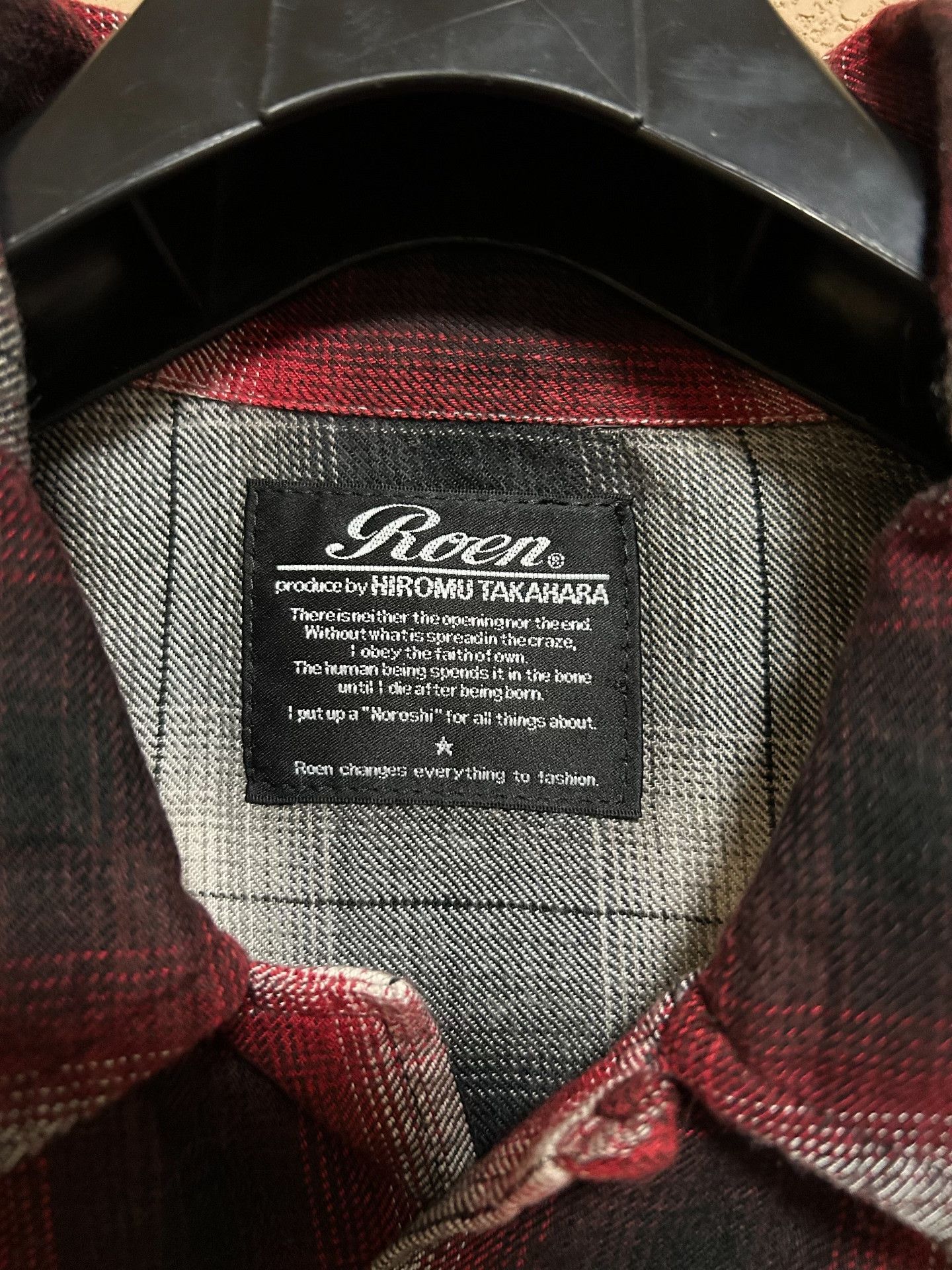 Roen Roen Red Rhinestone Skull Plaid Shirt Size US M / EU 48-50 / 2 - 8 Thumbnail