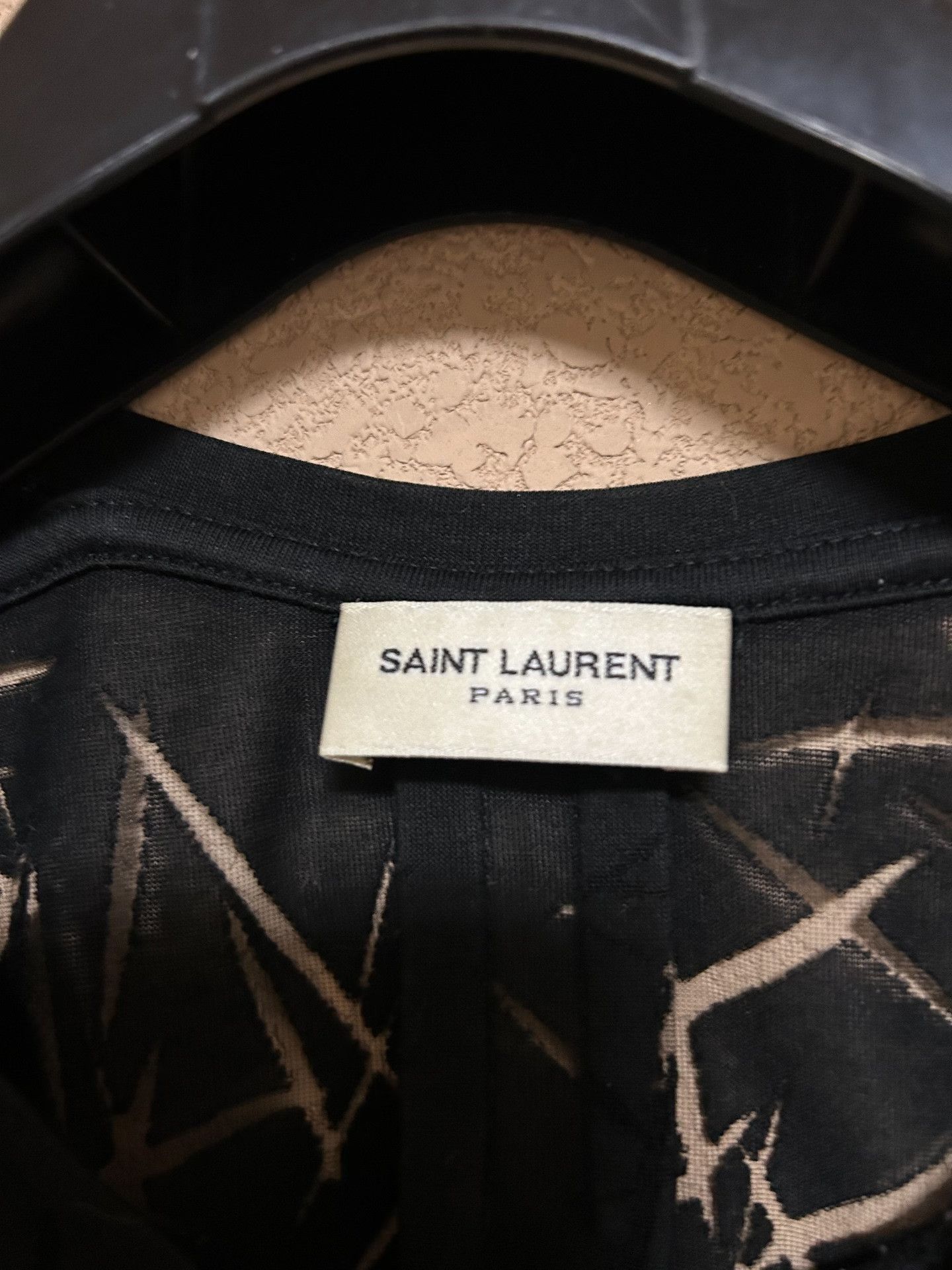 Saint Laurent Paris Saint Laurent SLP Thorn Pattern T-Shirt Size US M / EU 48-50 / 2 - 6 Thumbnail